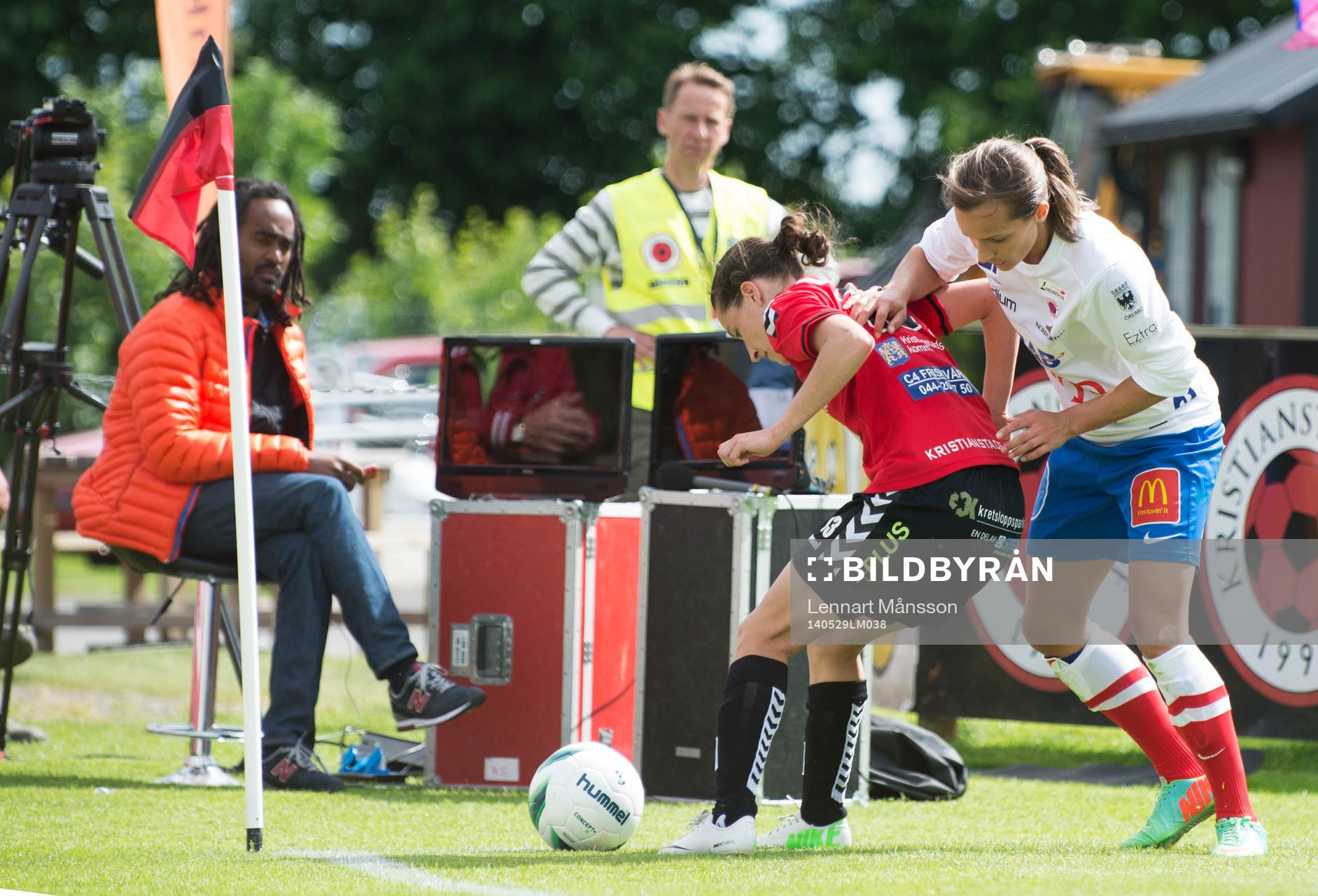 Kristianstads Johanna Rasmussen, som gjorde 1-0, med detta