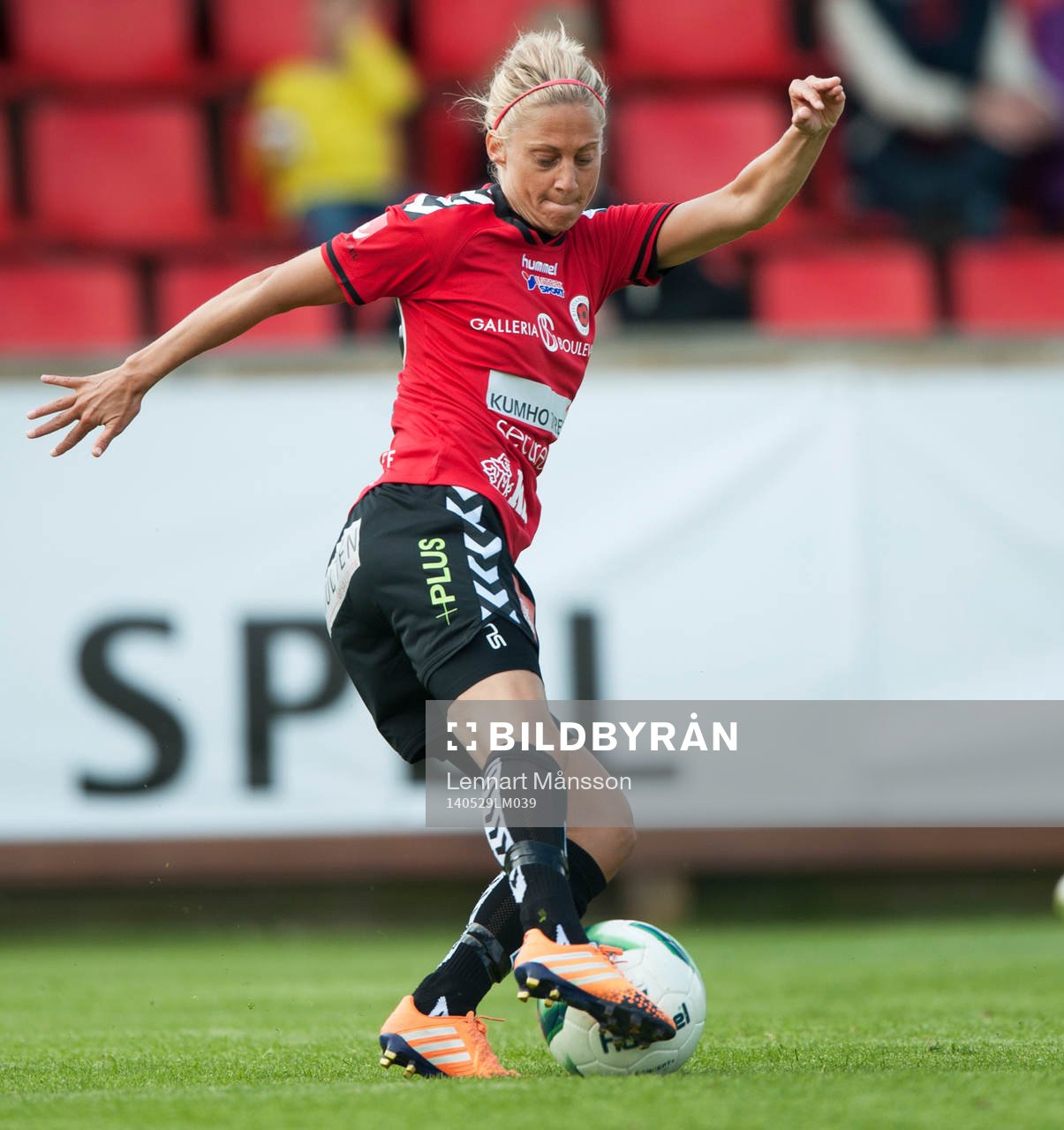 Kristianstads Therese Björck i matchen i semifinalen i
