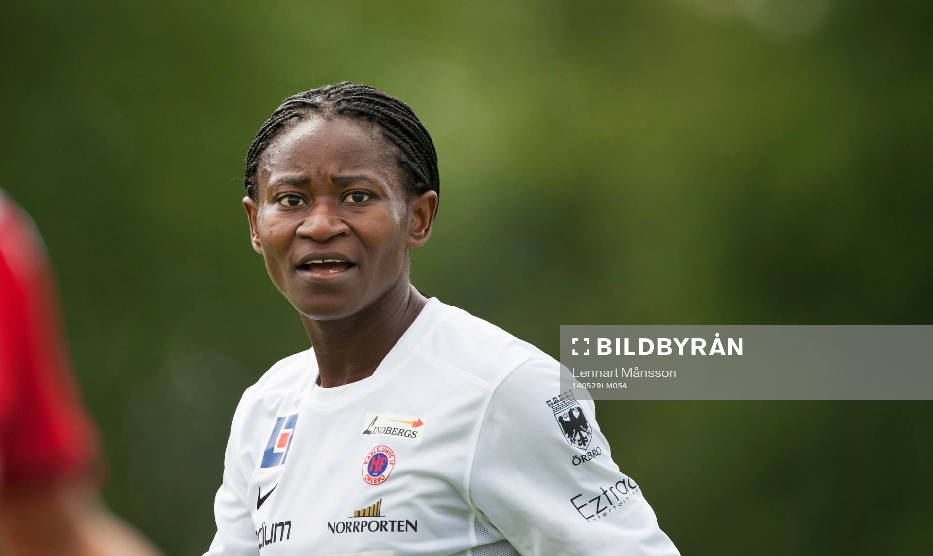 Örebros Sarah Michael i matchen i semifinalen i Svenska Cupen mellan Kristianstad och Örebro i Kristianstad 29 maj  2014.