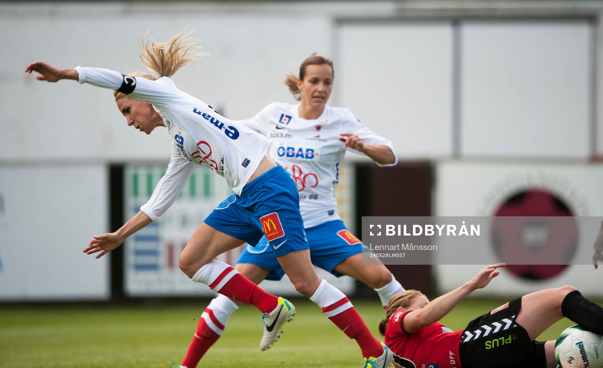 Örebros Elin Magnusson i matchen i semifinalen i Svenska Cupen mellan Kristianstad och Örebro i Kristianstad 29 maj 2014.