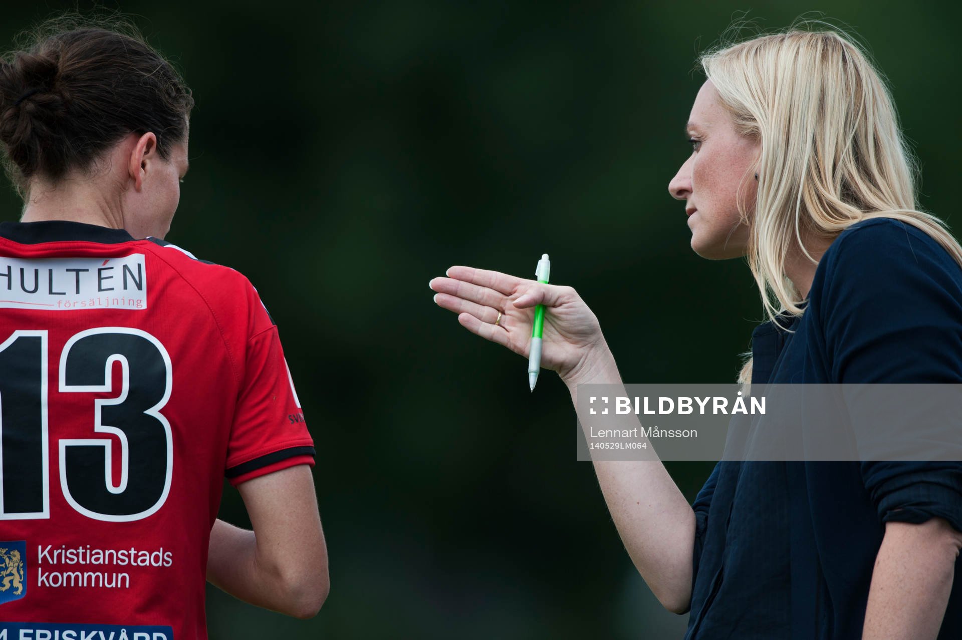 Kristianstads tränare Elisabet Gunnarsdottir ger