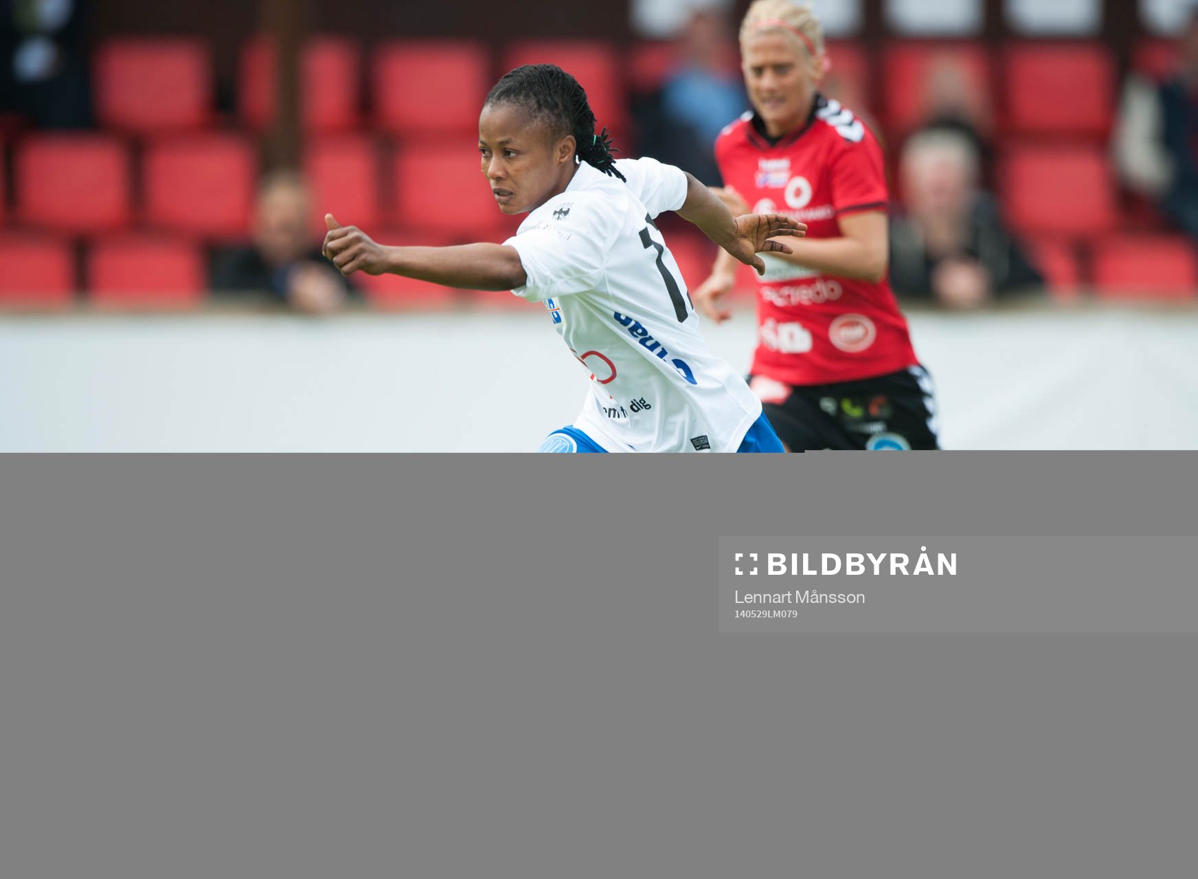 Örebros Ogonna Chukwudi i matchen i semifinalen i Svenska