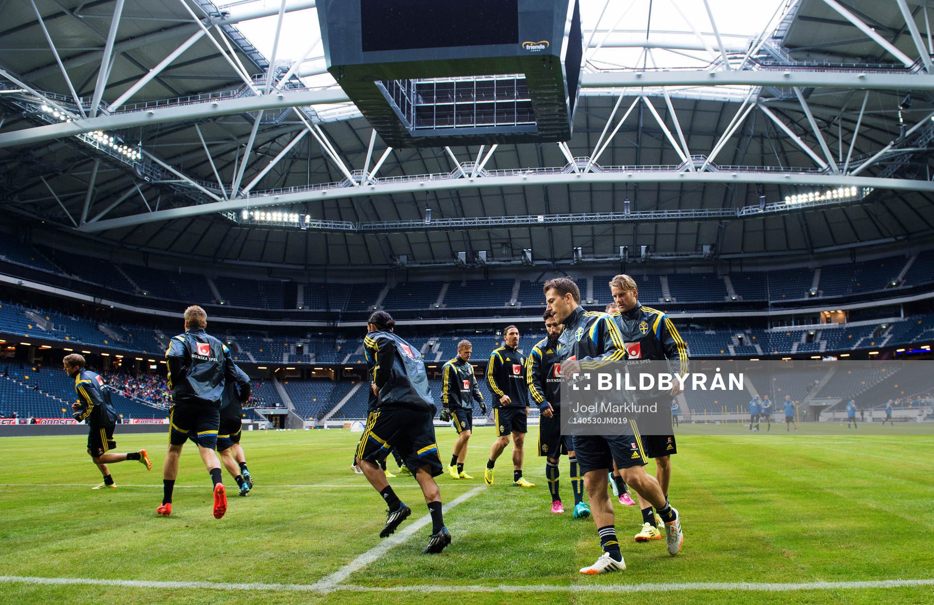 Tobias Hysén och Ola Toivonen joggar