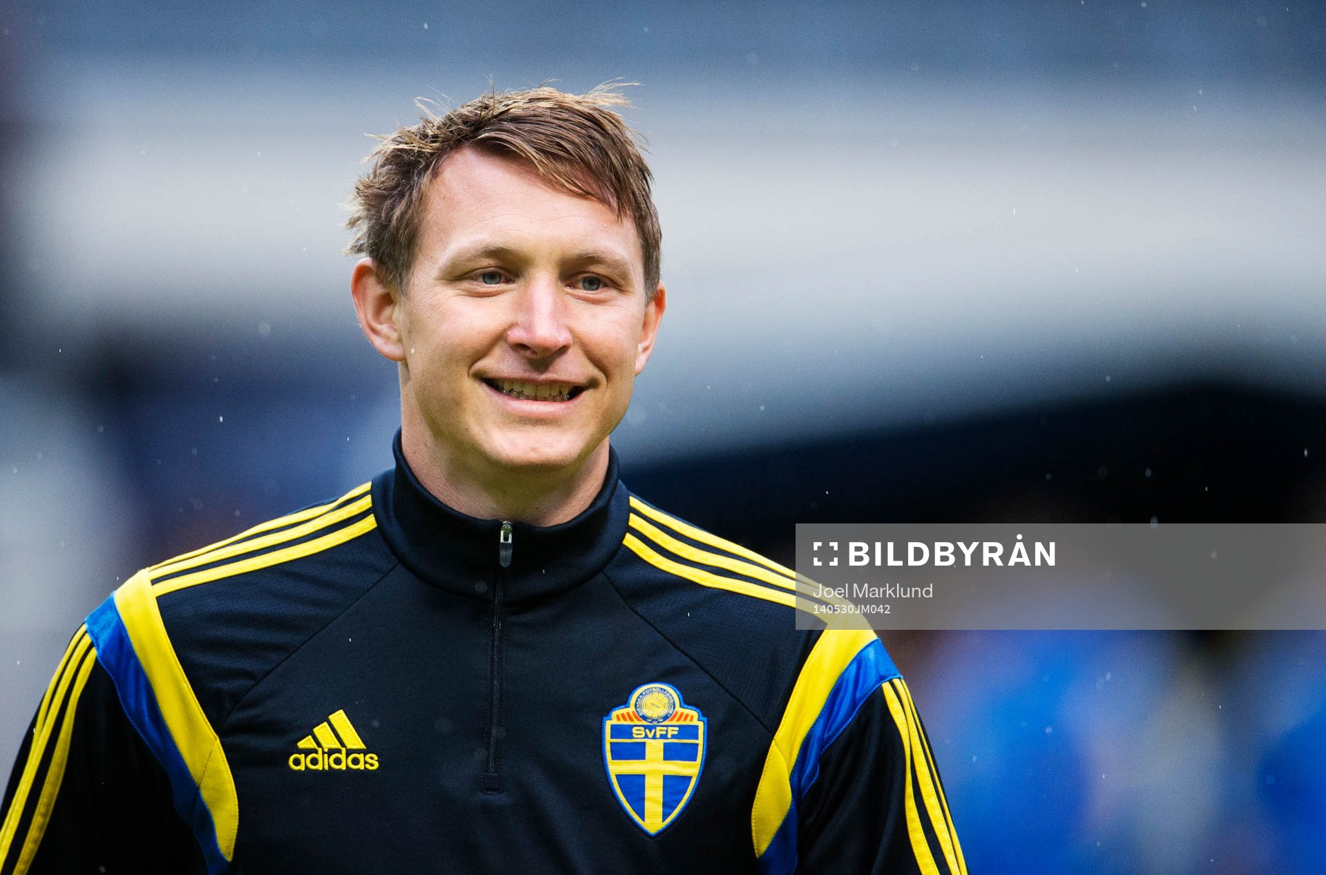 Kim Källström på Sveriges fotbollandslags träning
