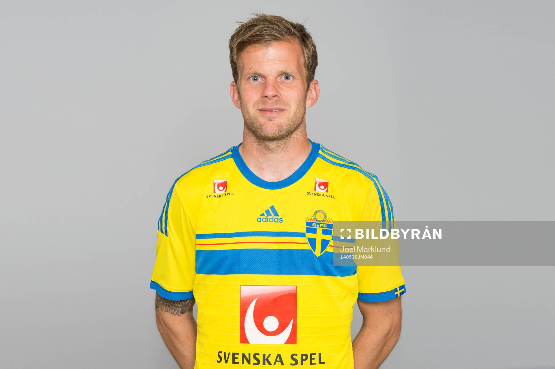 Sveriges fotbollsspelare Mikael Antonsson