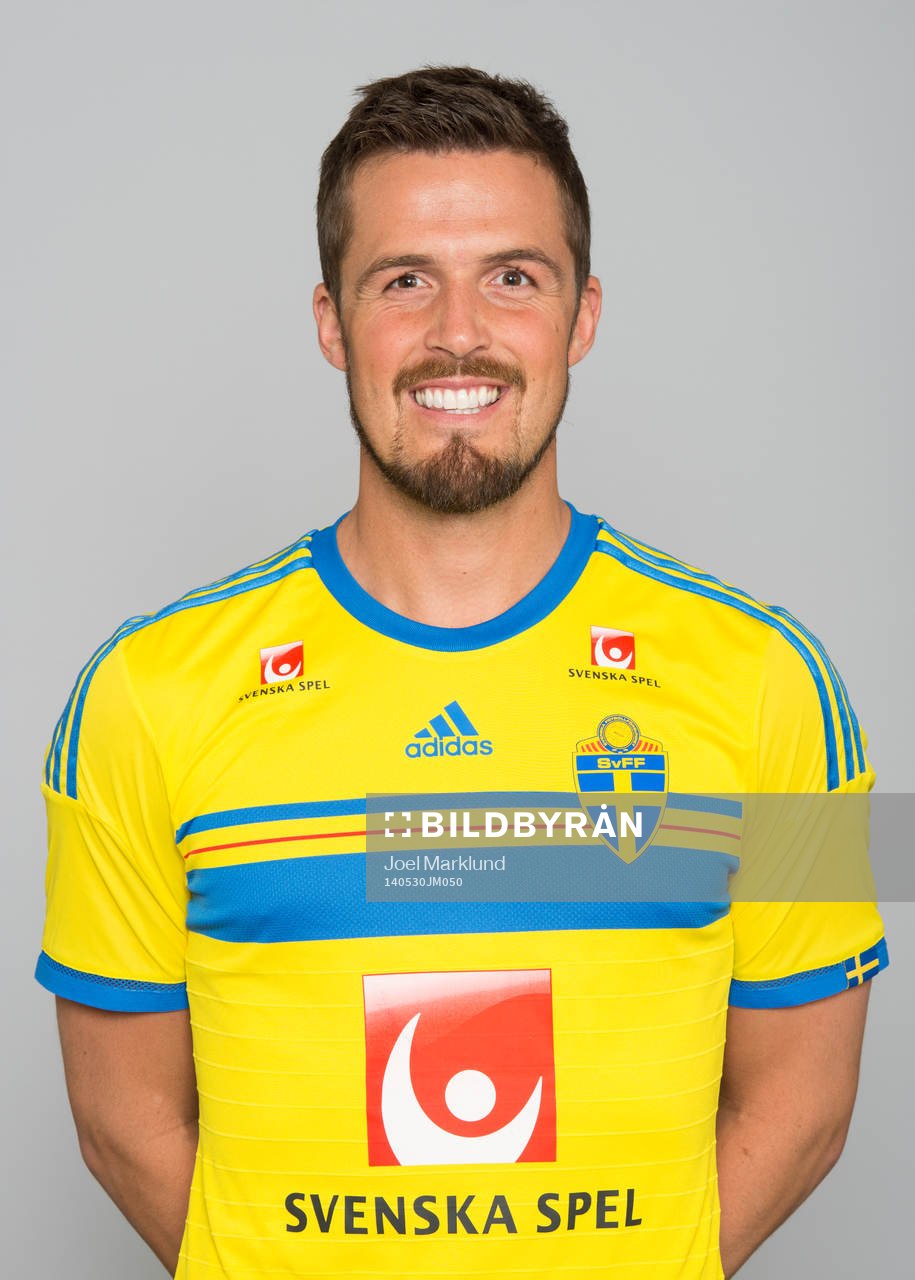 Sveriges fotbollsspelare Per Nilsson