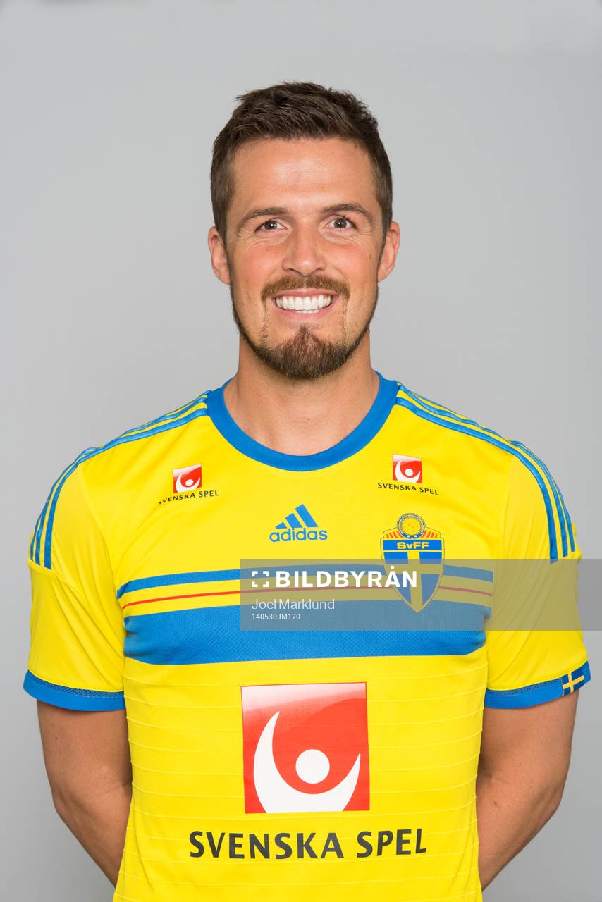 Sveriges fotbollsspelare Per Nilsson