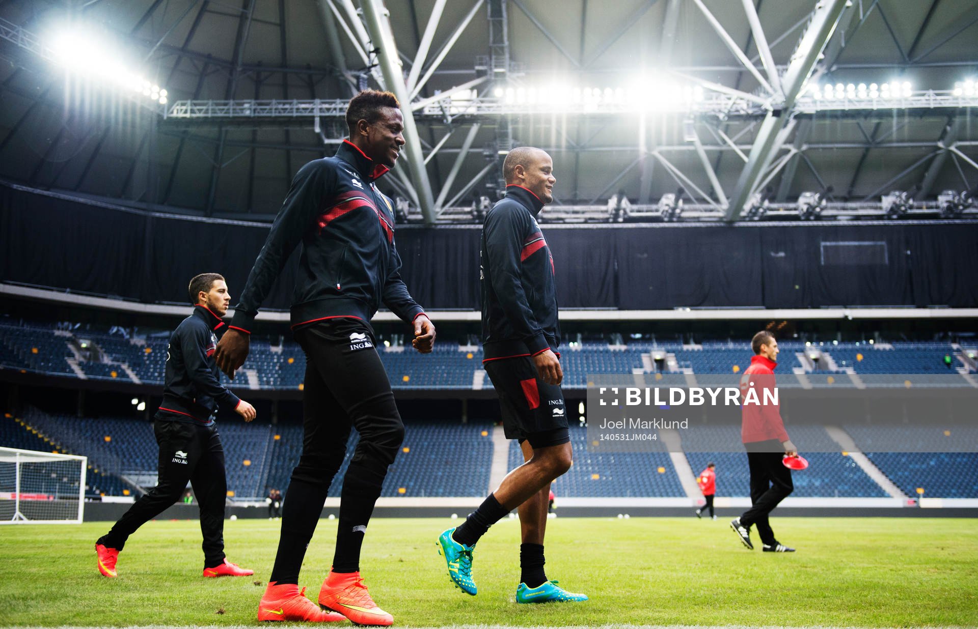 Eden Hazard, Divock Origi och Vincent Kompany