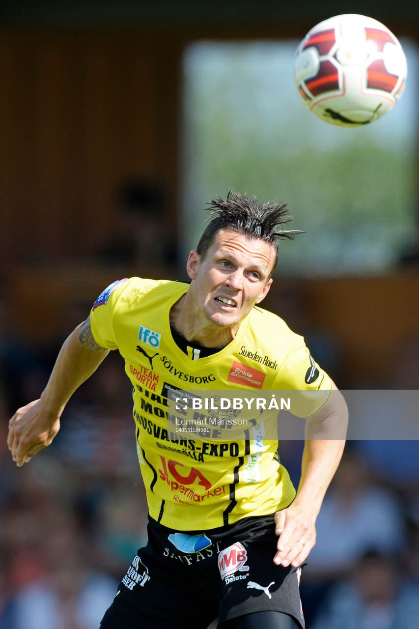 Mjällbys Kristian Haynes i matchen i allsvenskan mellan
