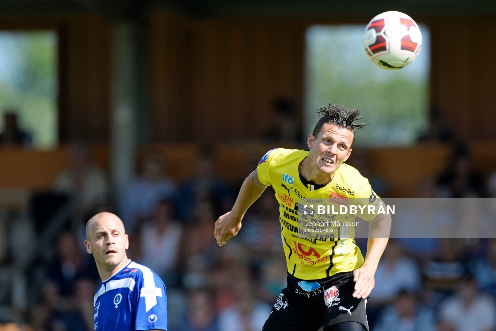 Mjällbys Kristian Haynes i matchen i allsvenskan mellan