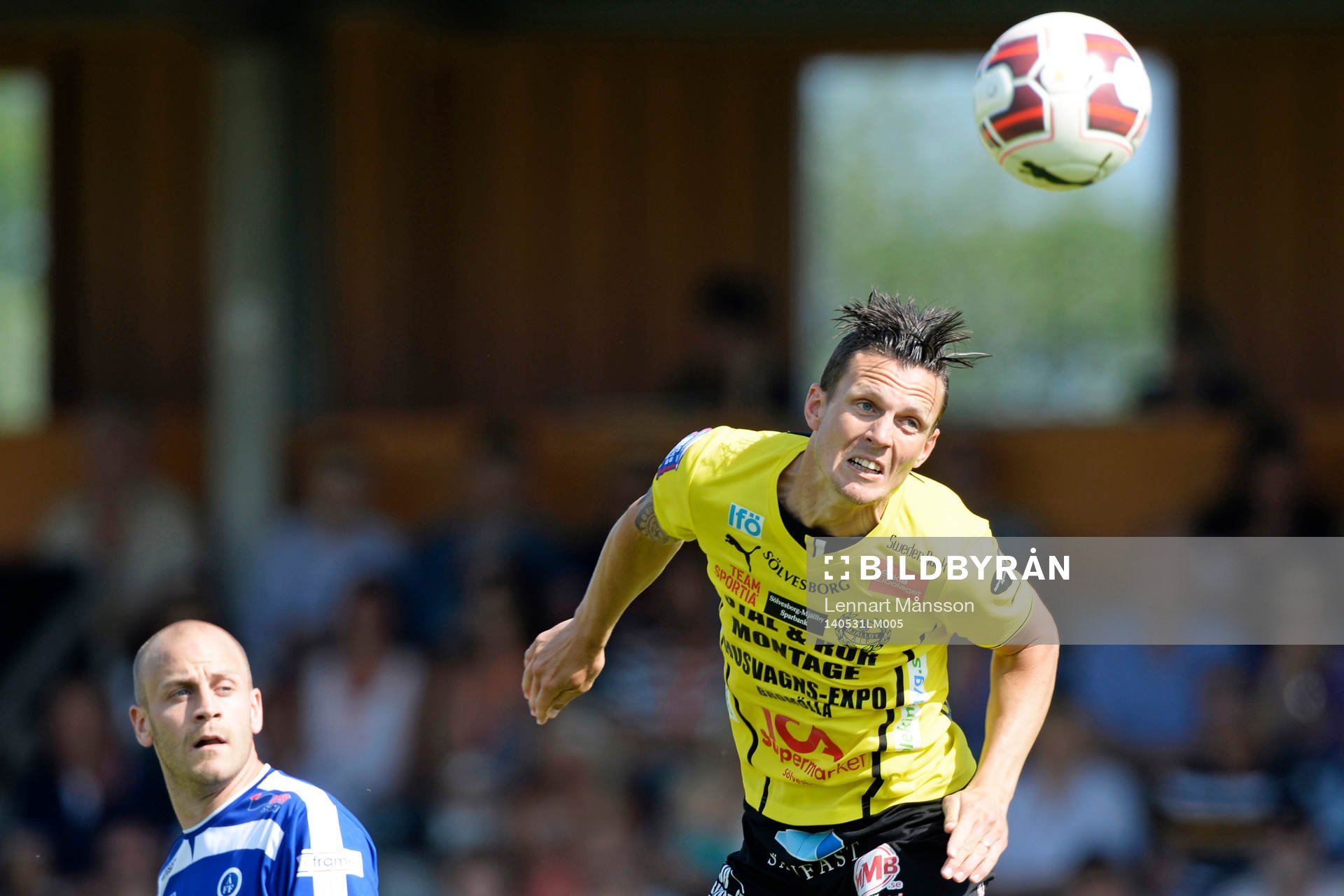 Mjällbys Kristian Haynes i matchen i allsvenskan mellan
