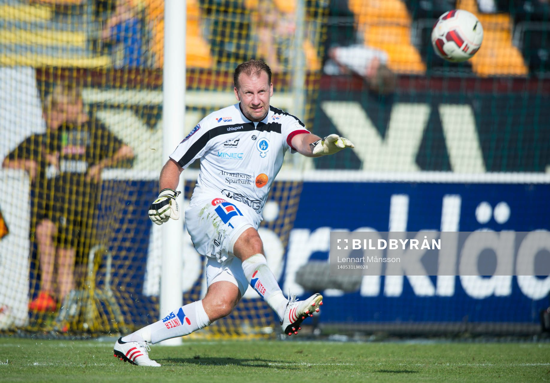 Åtvidabergs målvakt Henrik Gustavsson i matchen i