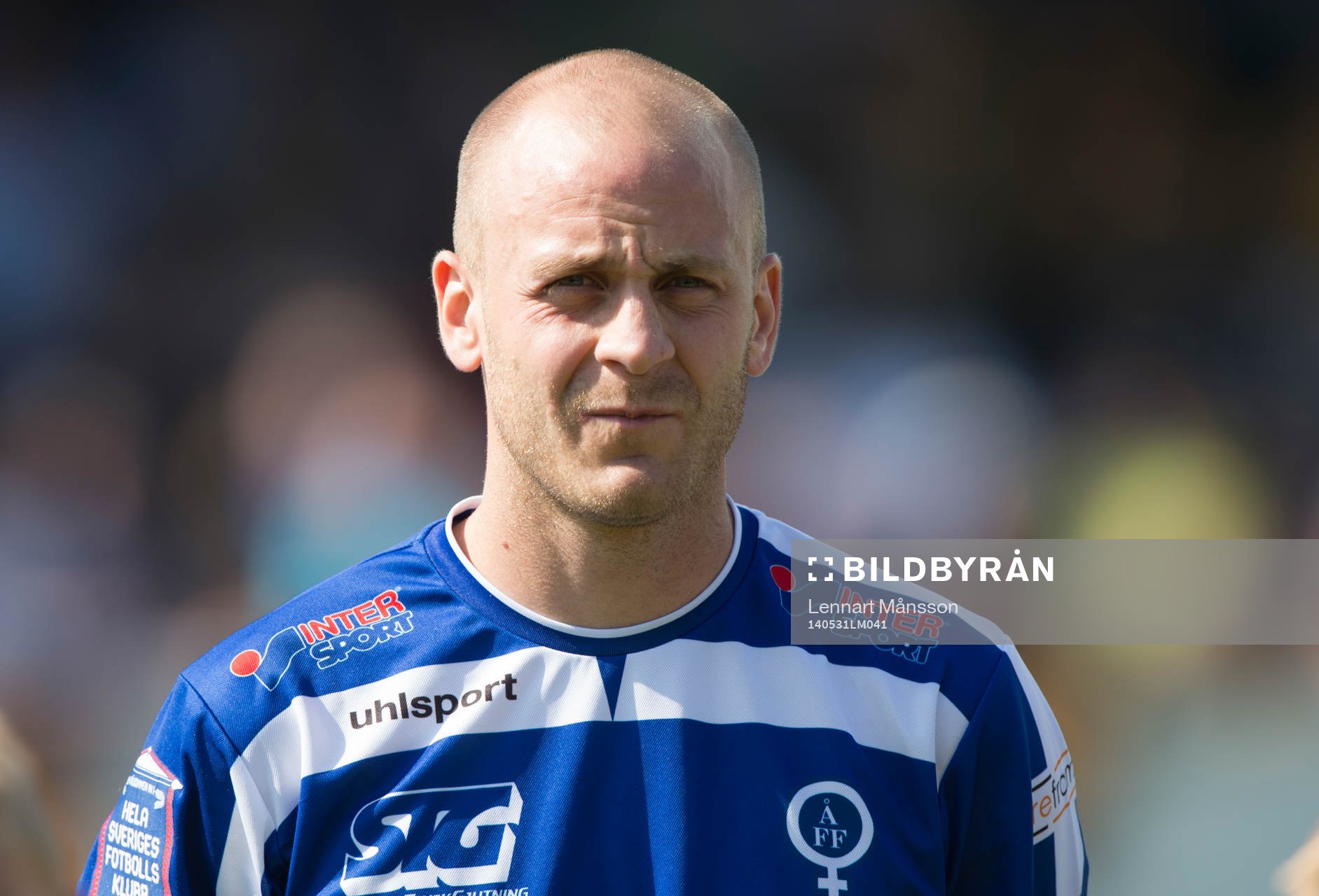 Åtvidabergs Daniel Sjölund i matchen i allsvenskan mellan