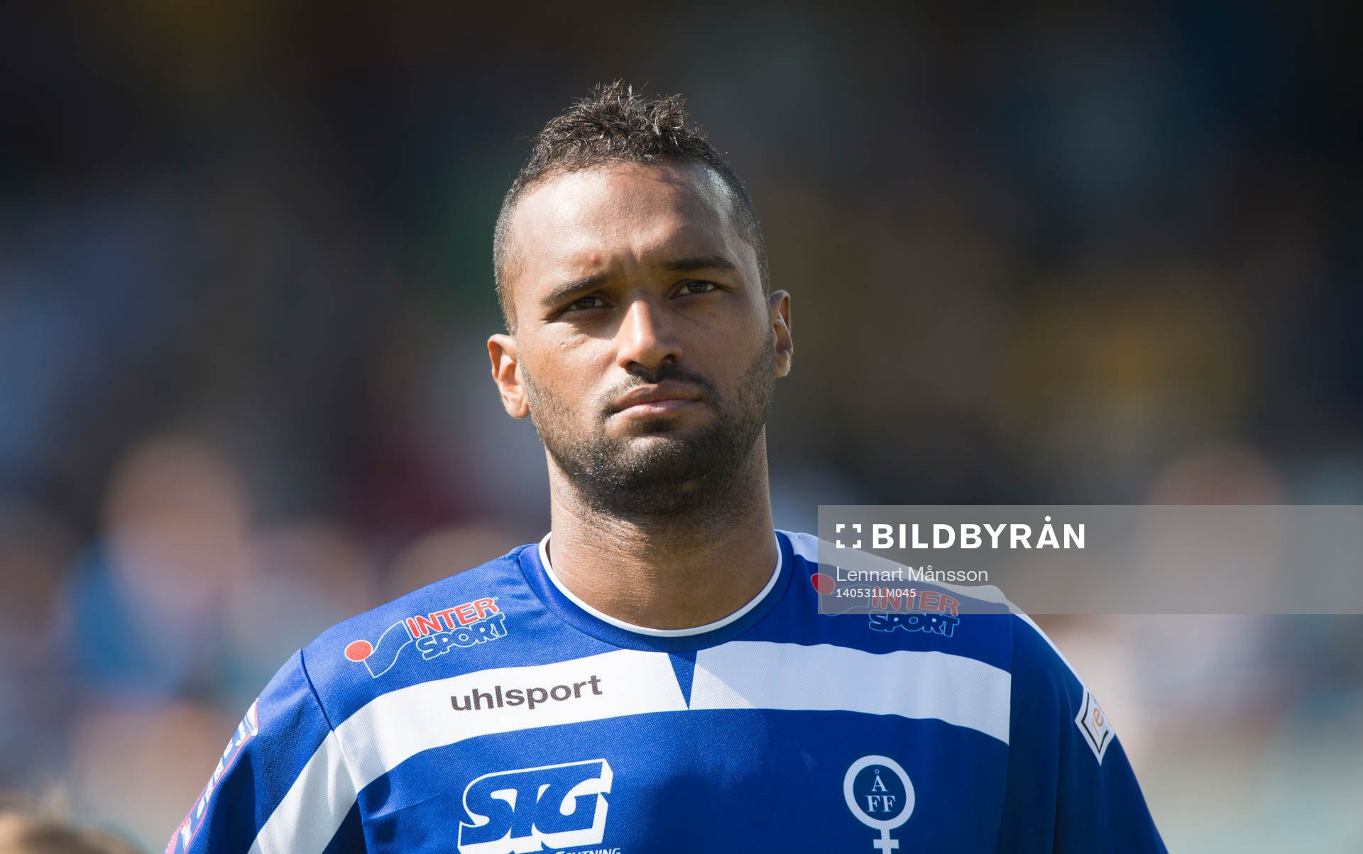 Åtvidabergs Sergio Angel da Silva Alberis i matchen i