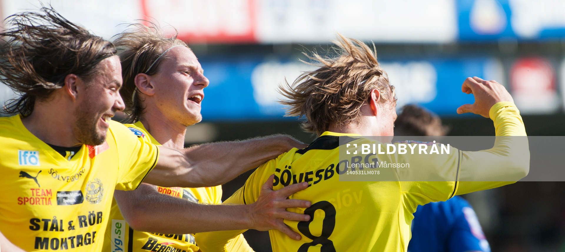 Mjällbys inhoppare Robin Strömberg gjorde 1-0 på