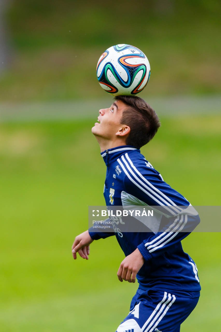 IFK Göteborgs Martin Zanjanchi Johansson under en fotbollsträning den 31 maj 2014 i Göteborg.