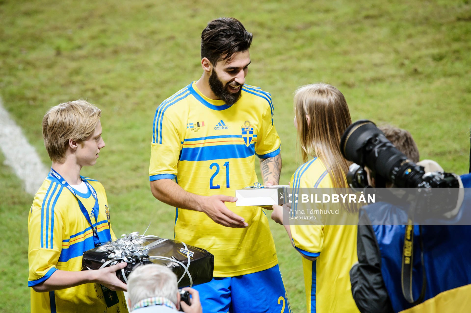 Sveriges Jimmy Durmaz får pris för bästa spelare