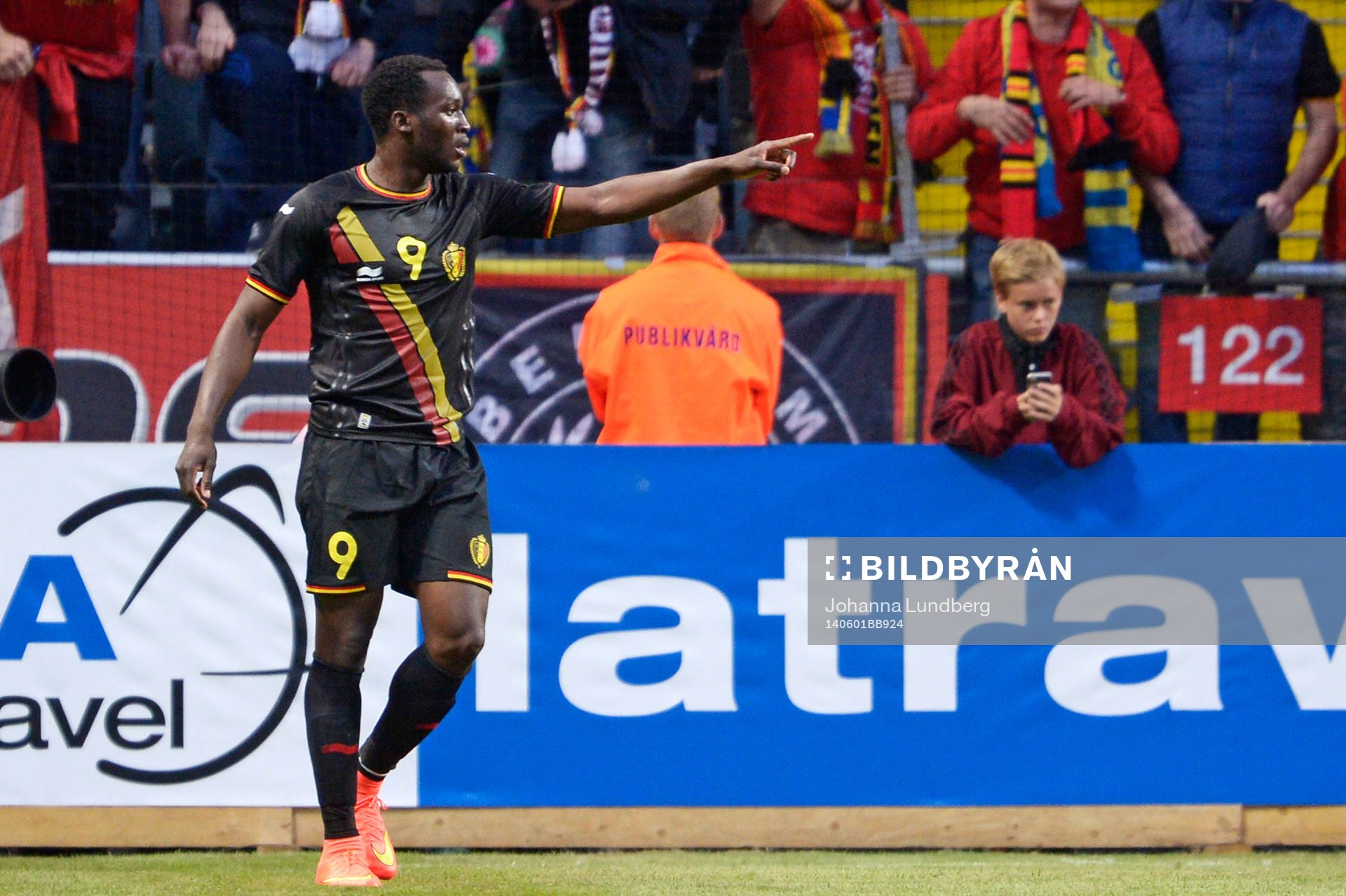 Belgiens Romelu Lukaku jublar
