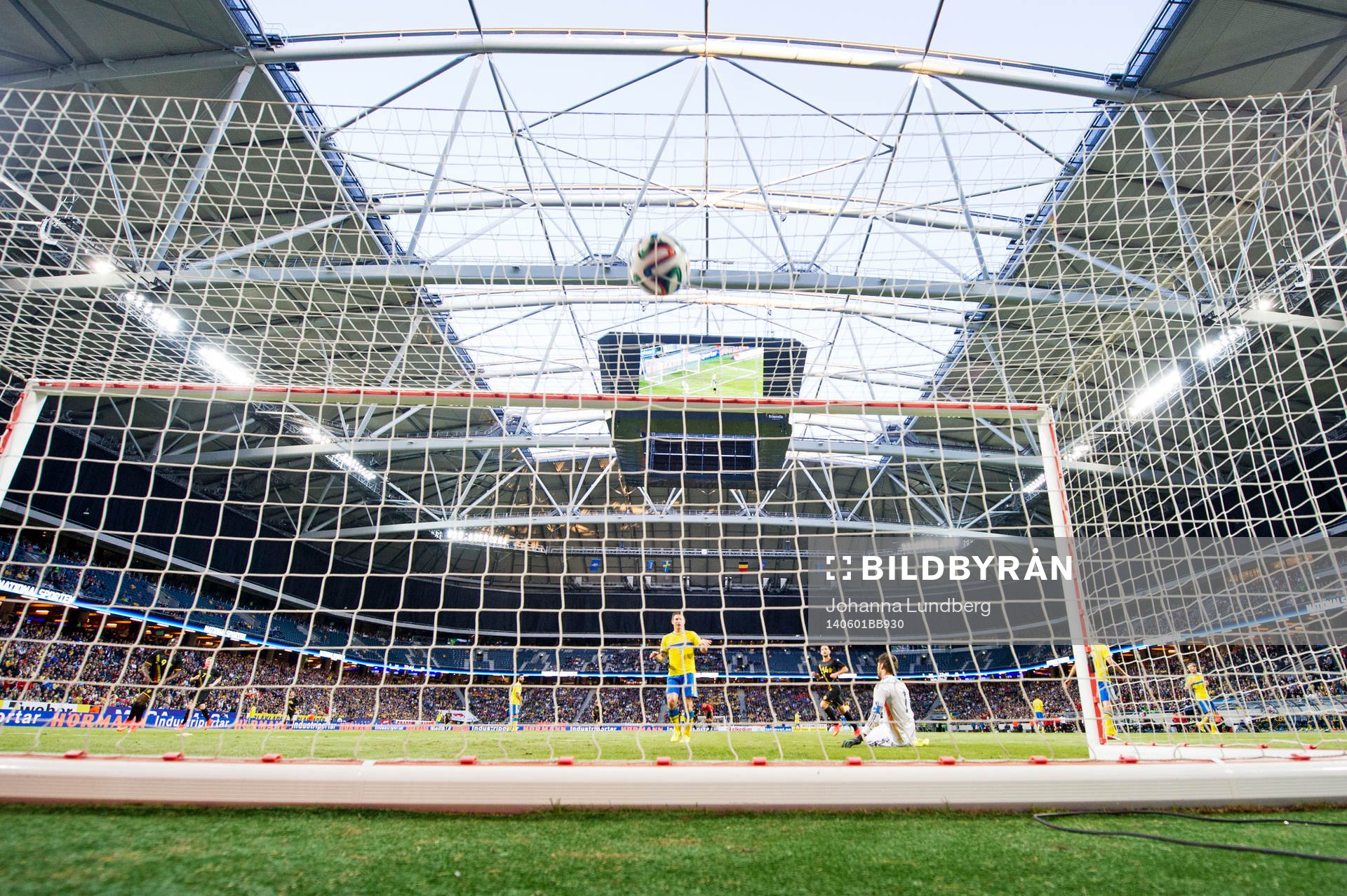 Belgiens Romelu Lukaku gör 0-1