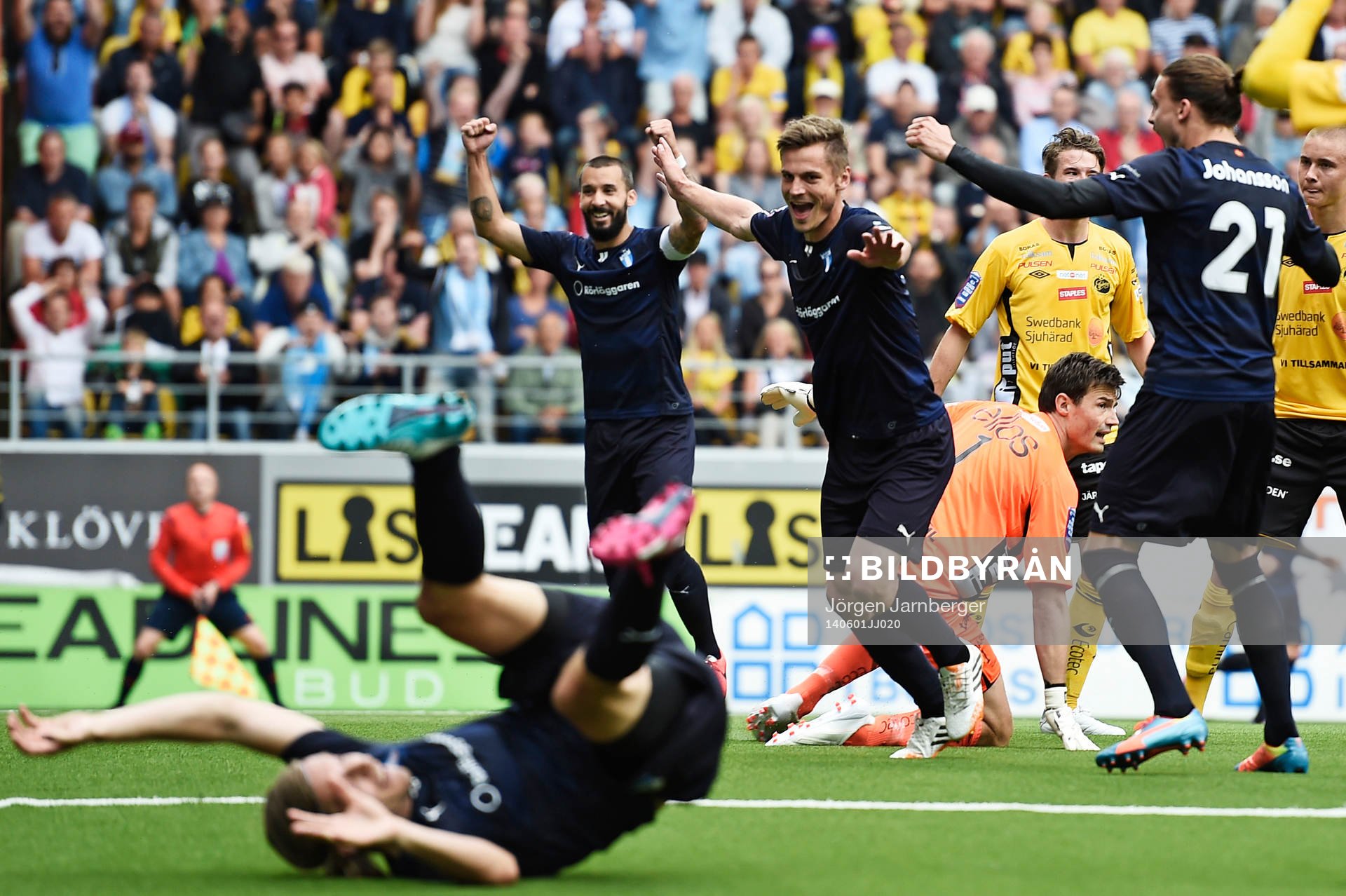 Malmö FFs Markus Rosenberg jublar