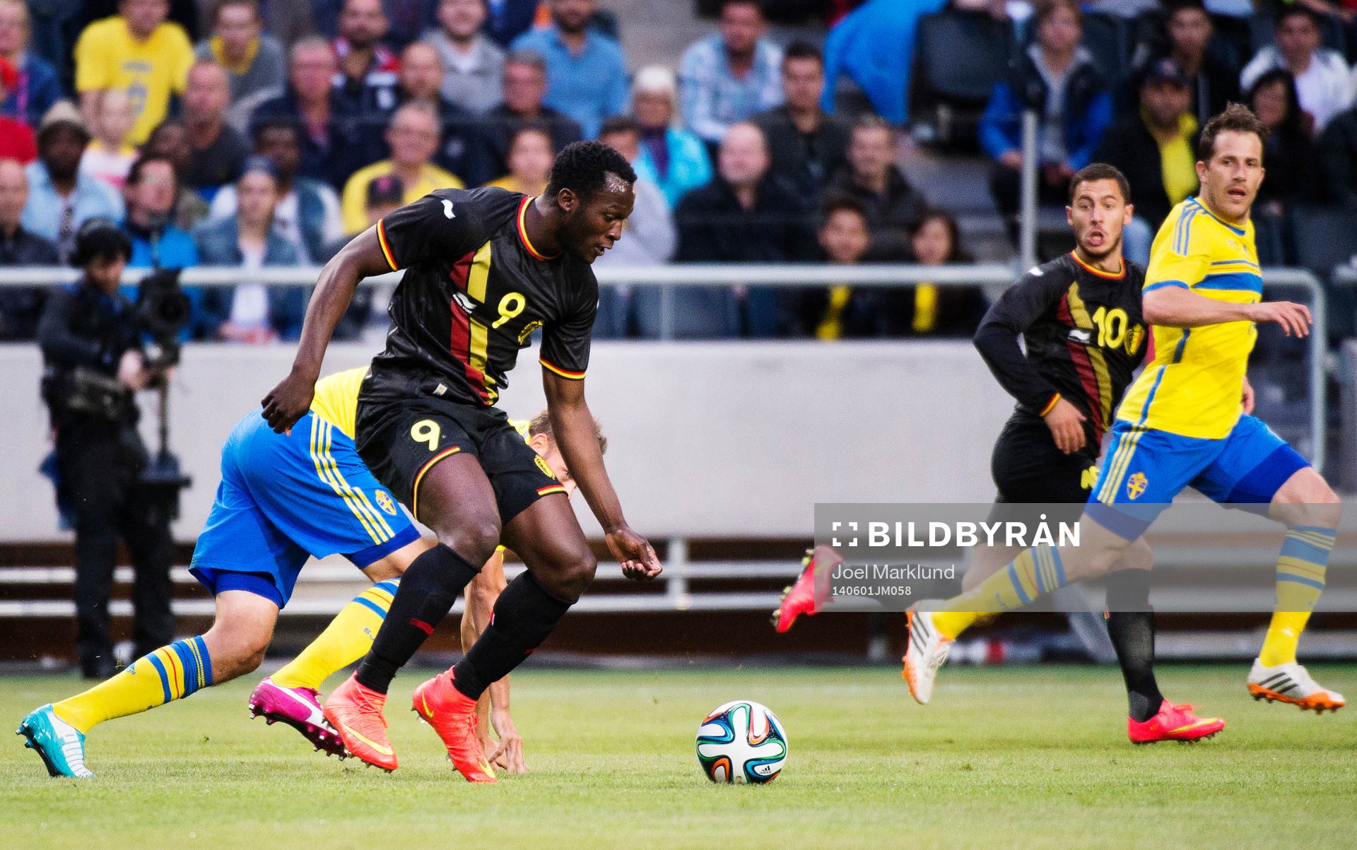 Belgiens Romelu Lukaku och Eden Hazard utmanar Sveriges