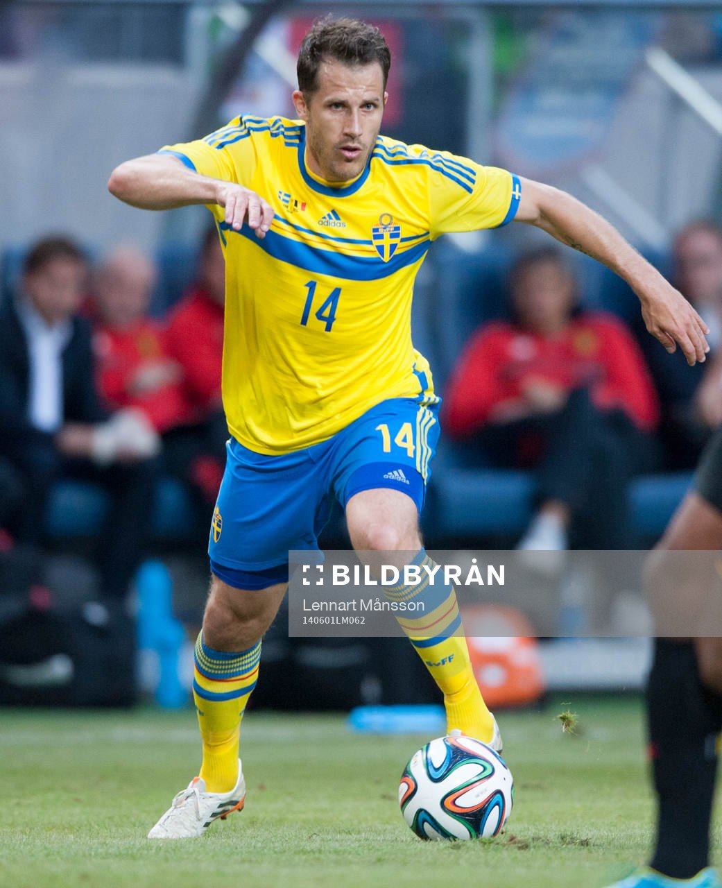 Sveriges Tobias Hysén i träningslandskampen i mellan