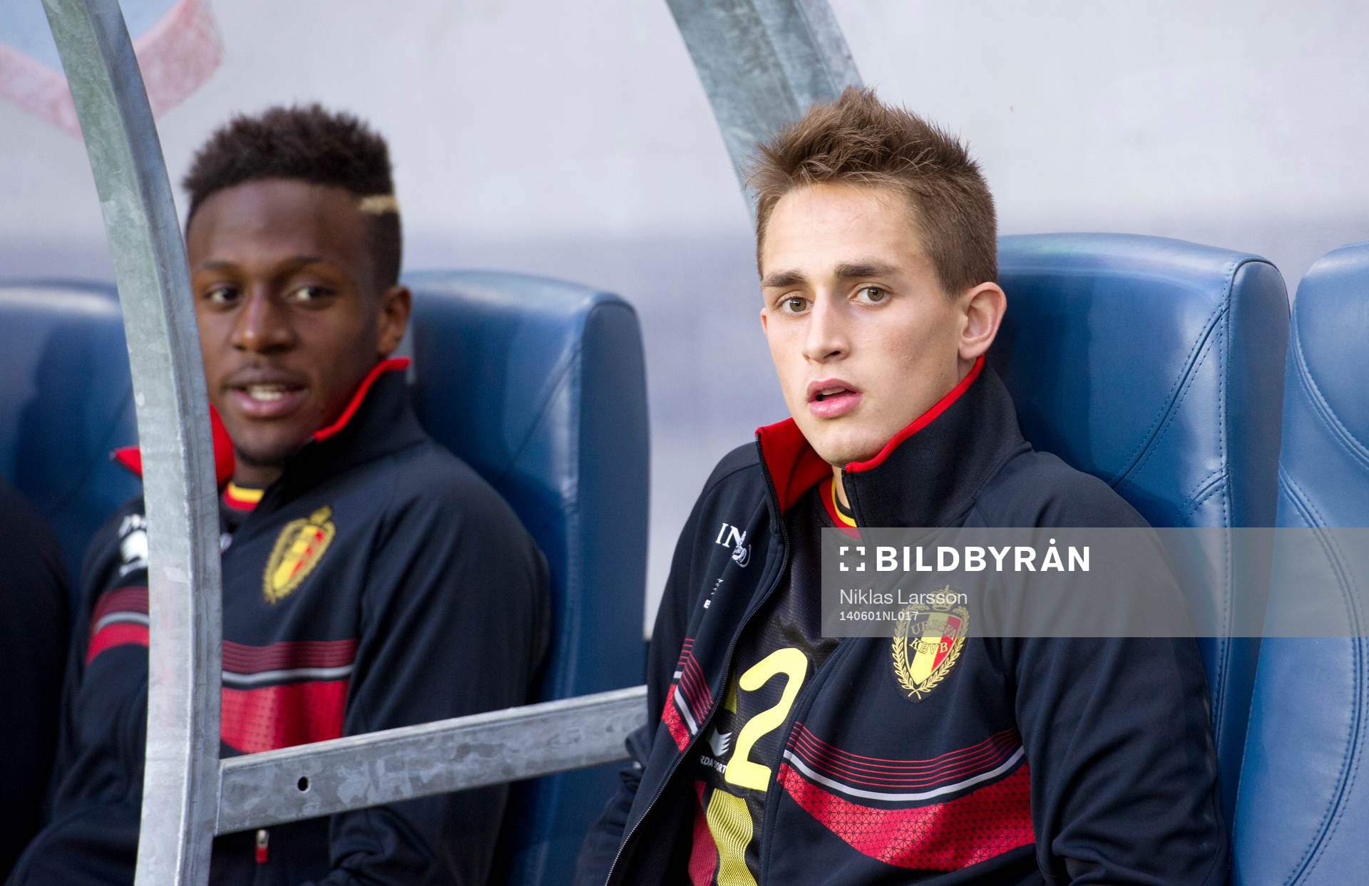 Belgiens Adnan Januzaj under fotbollslandskampen mellan Sverige och Belgien den 01 juni 2014 i Stockholm.