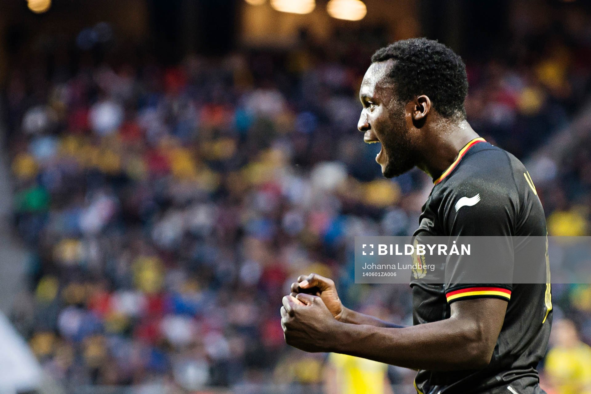 Romelu Lukaku jublar