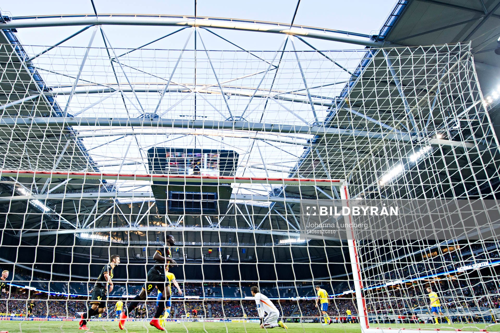 Belgiens Romelu Lukaku jublar