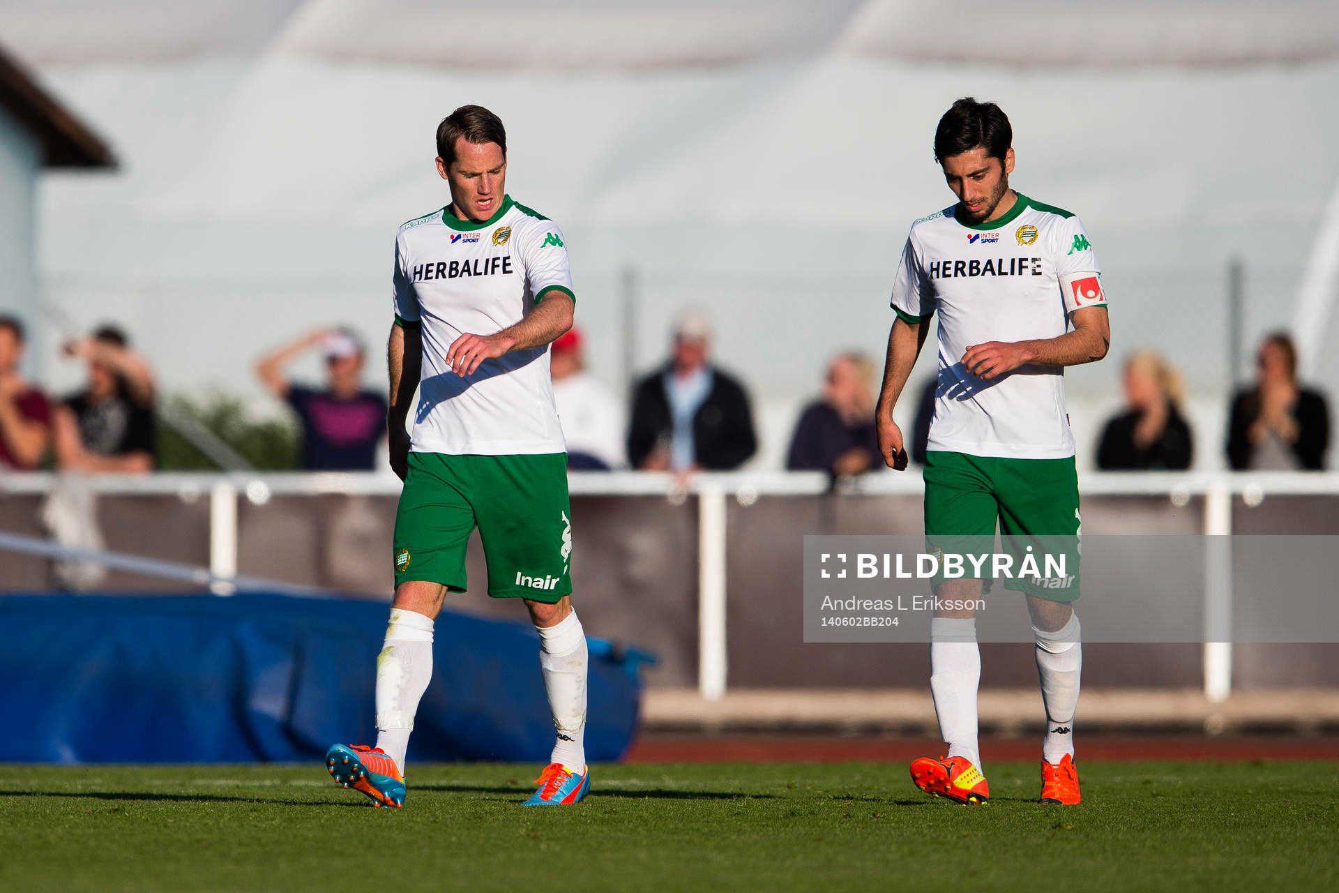 Hammarbys Johan Persson och Johan Persson deppar