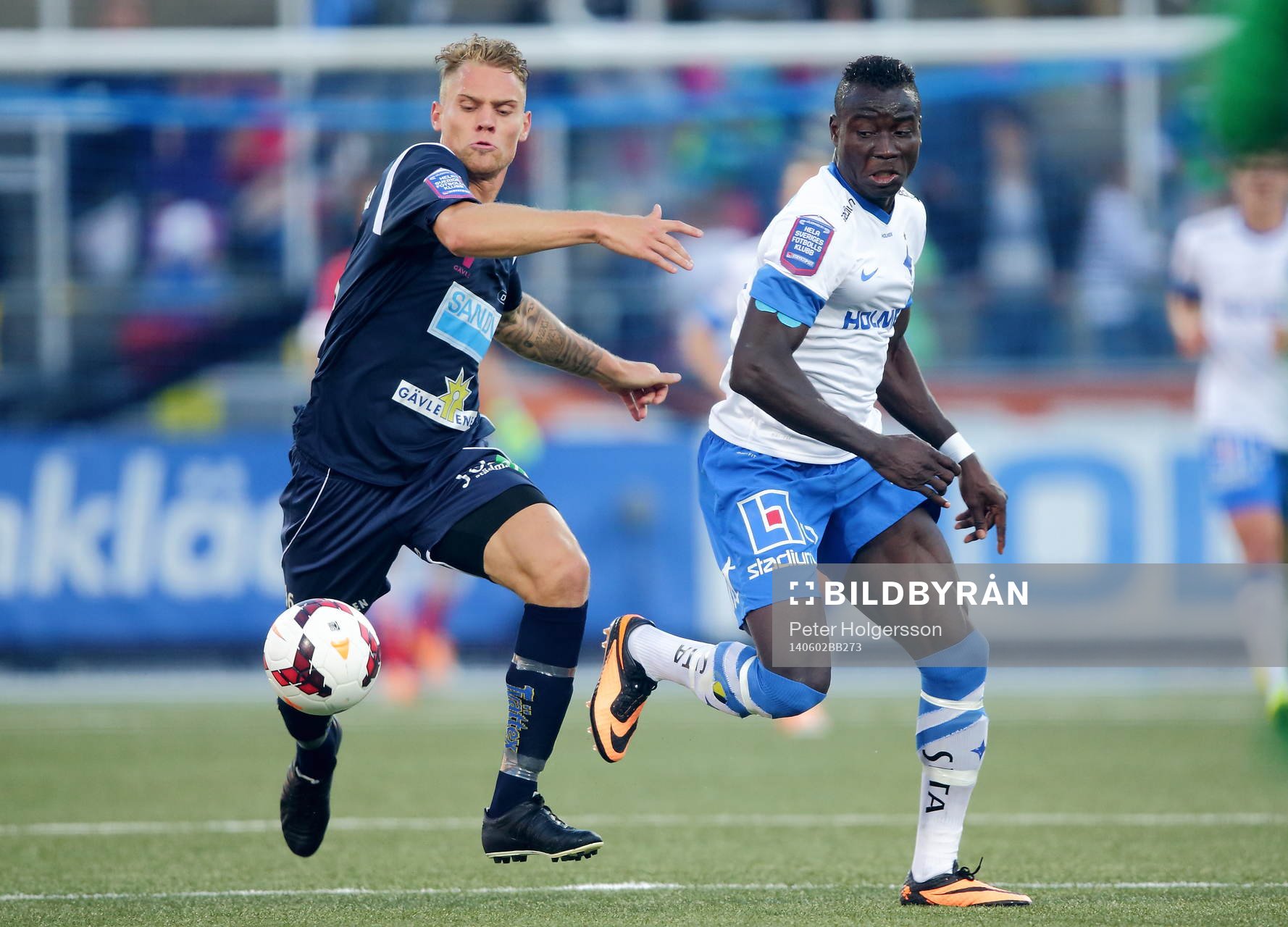 Gefles David Fällman och Norrköpings Alhaji Kamara