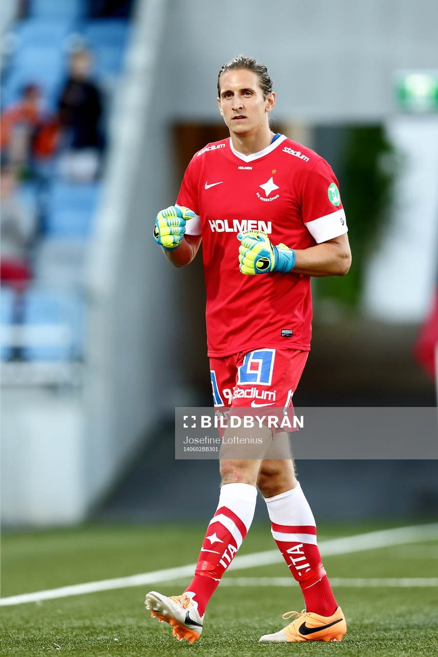 Norrköpings målvakt David Mitov Nilsson