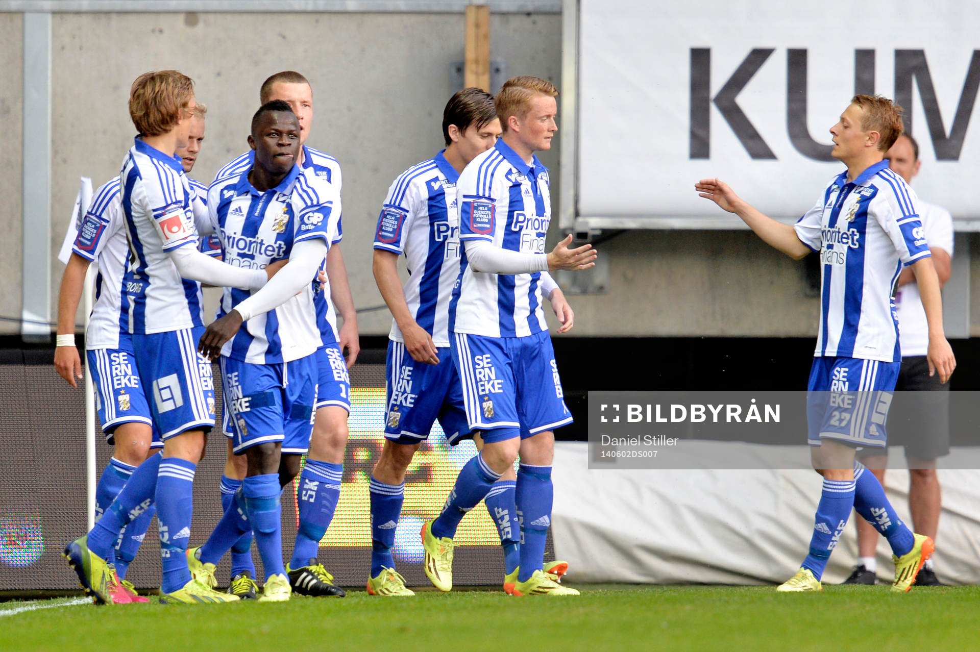 IFK Göteborgs spelare jublar