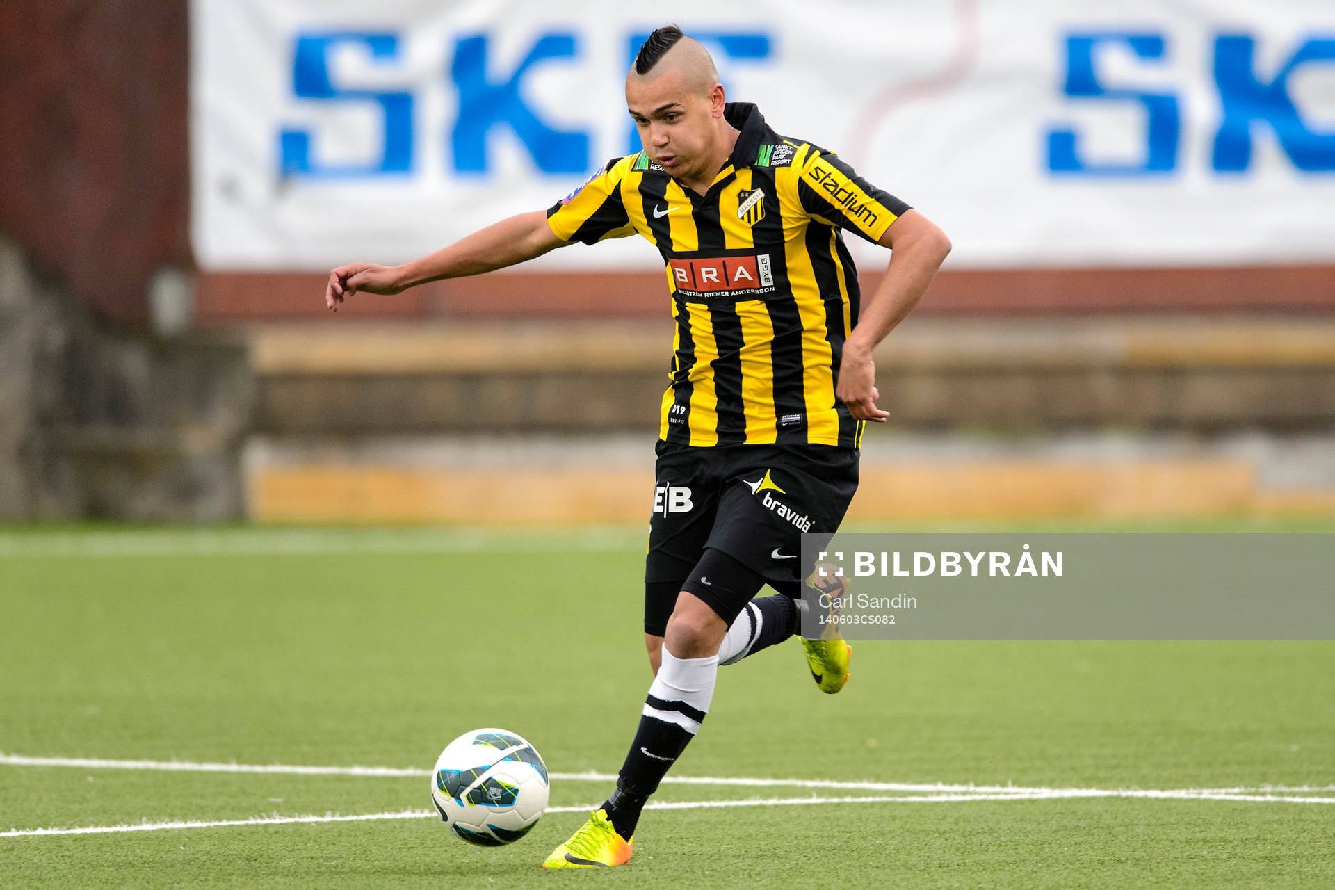 Häckens Dennis Selim under finalen i Ligacupen mellan Häcken och Malmö FF den 3 maj 2014 i Göteborg.