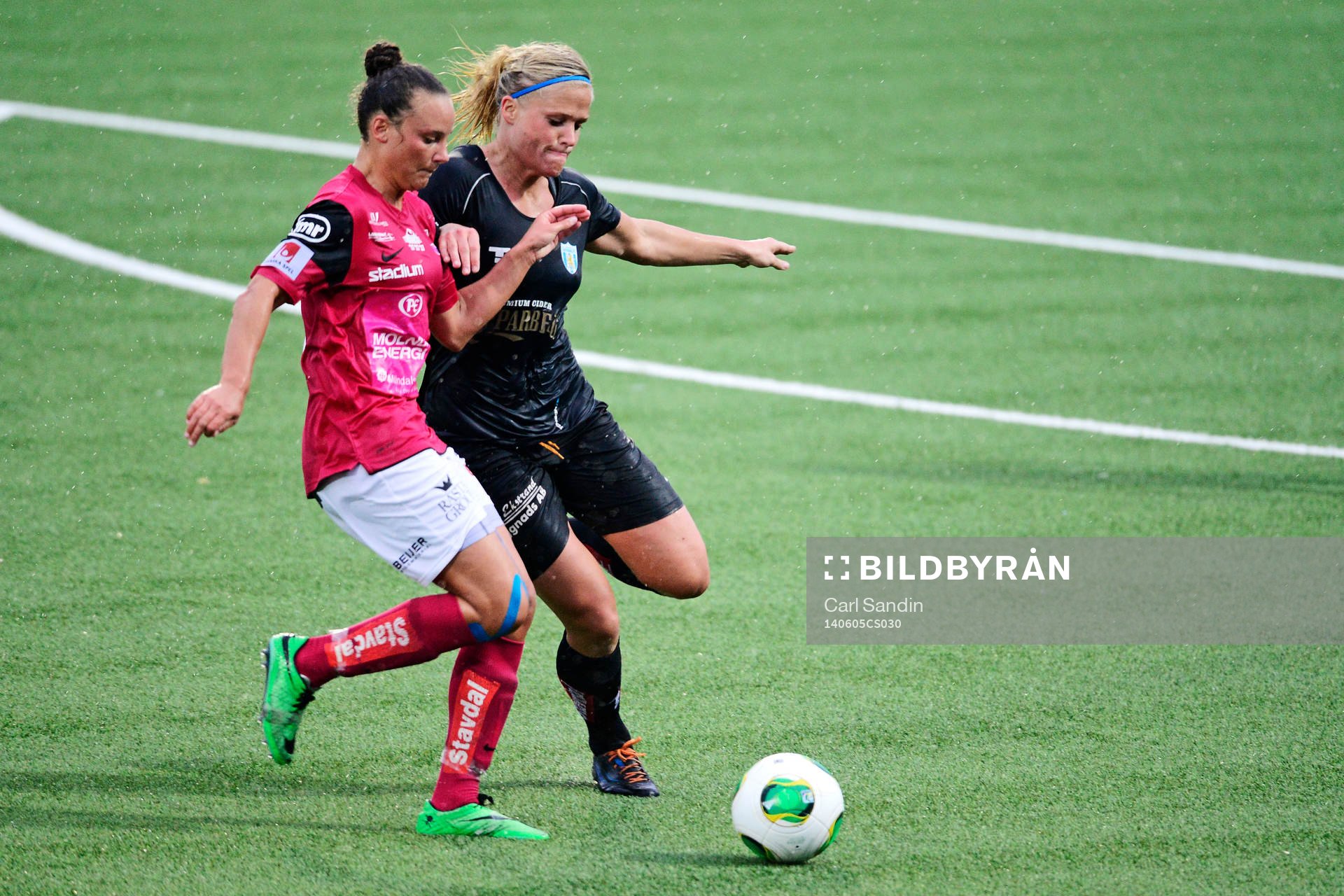 Jitex Anna Hjälmkvist och Göteborgs Kathlene Fernström