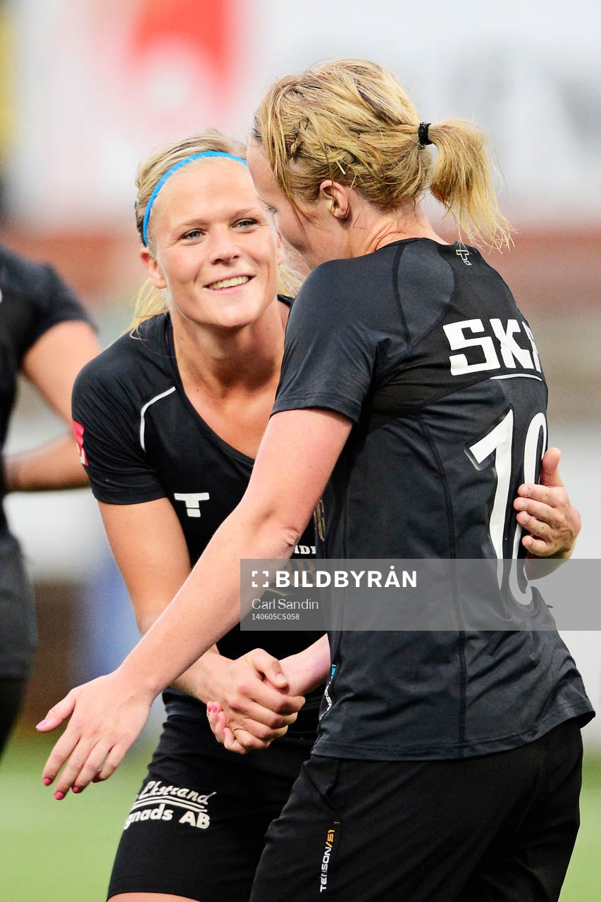 Göteborgs Kathlene Fernström och Göteborgs Sofia Skog