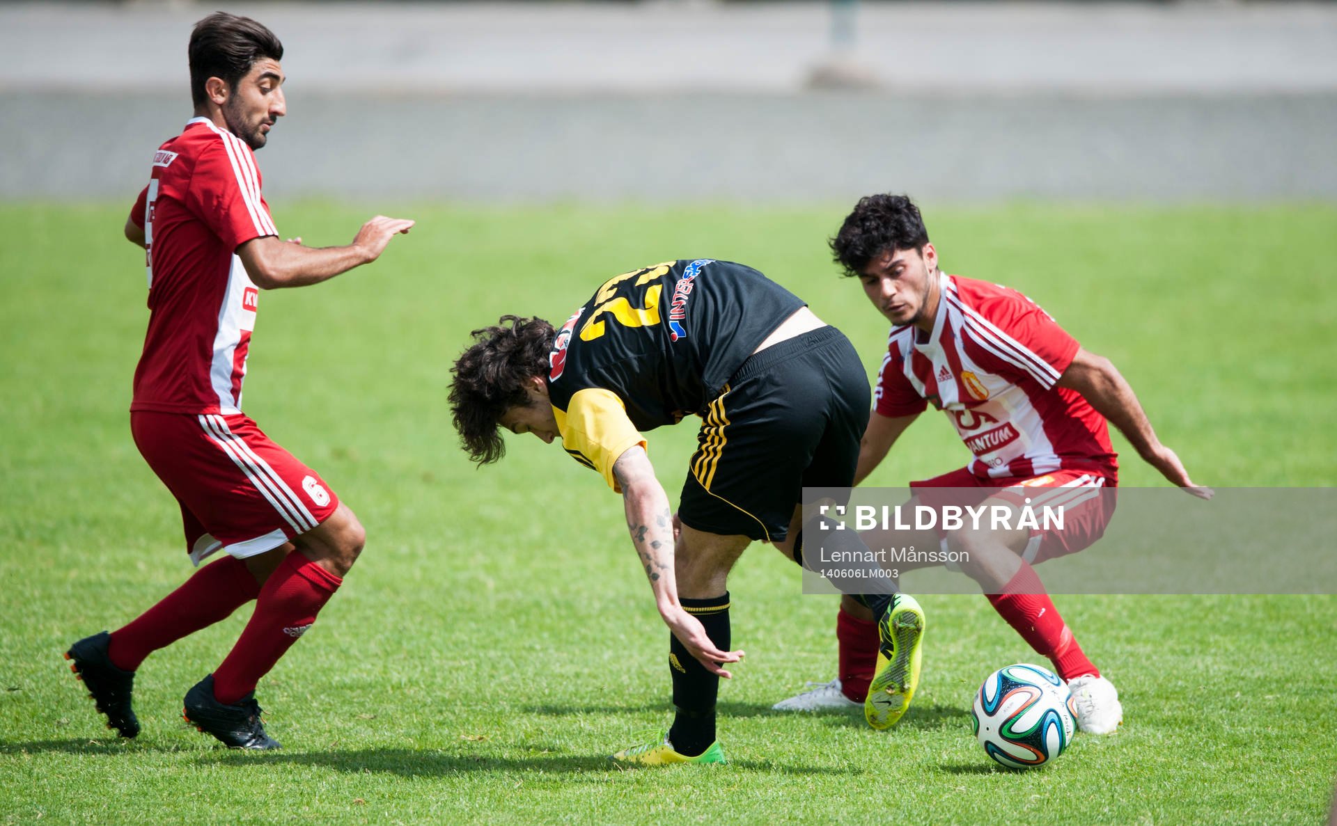 IFK Hässleholms Karim Al-Asi i matchen i division 3 mellan