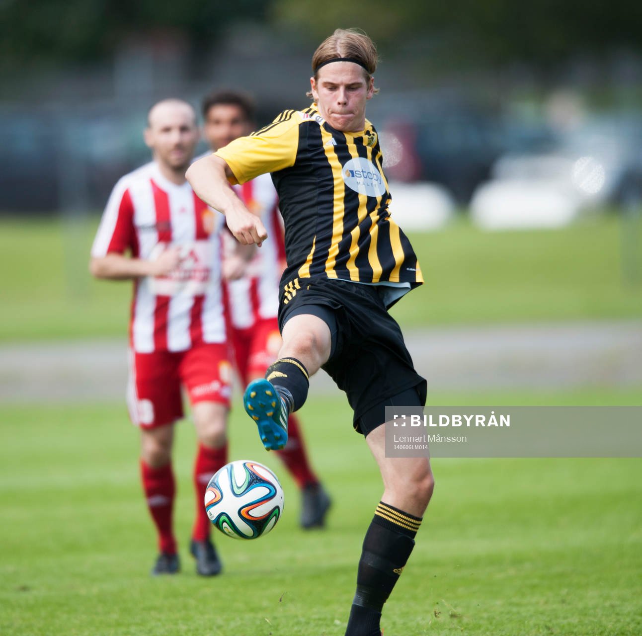 IFK Hässleholms Filip Ranmo i matchen i division 3 mellan