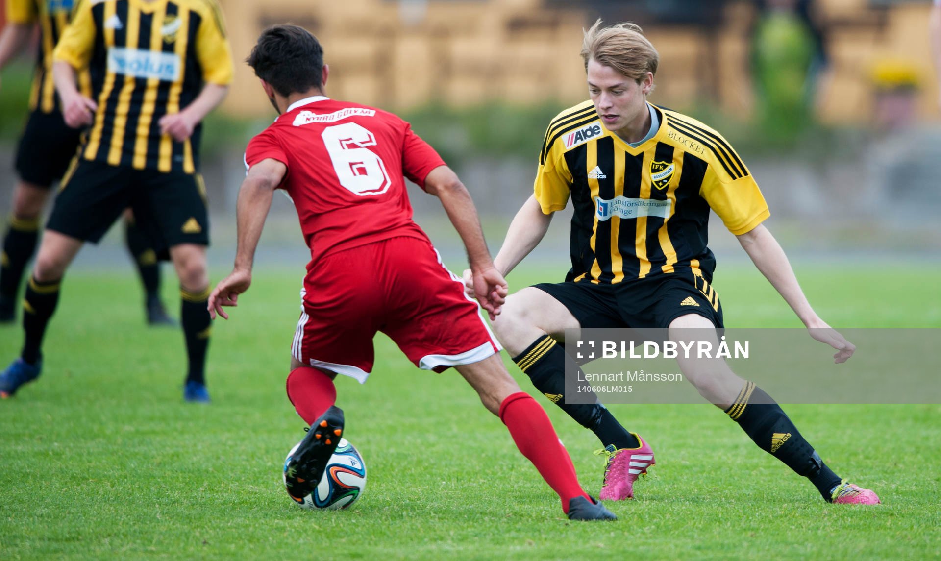 IFK Hässleholms Axel Harletun i matchen i division 3