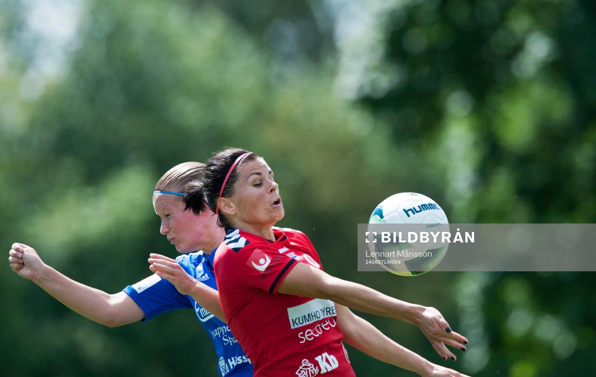 Kristianstads Susanne Moberg i matchen i damallsvenskan