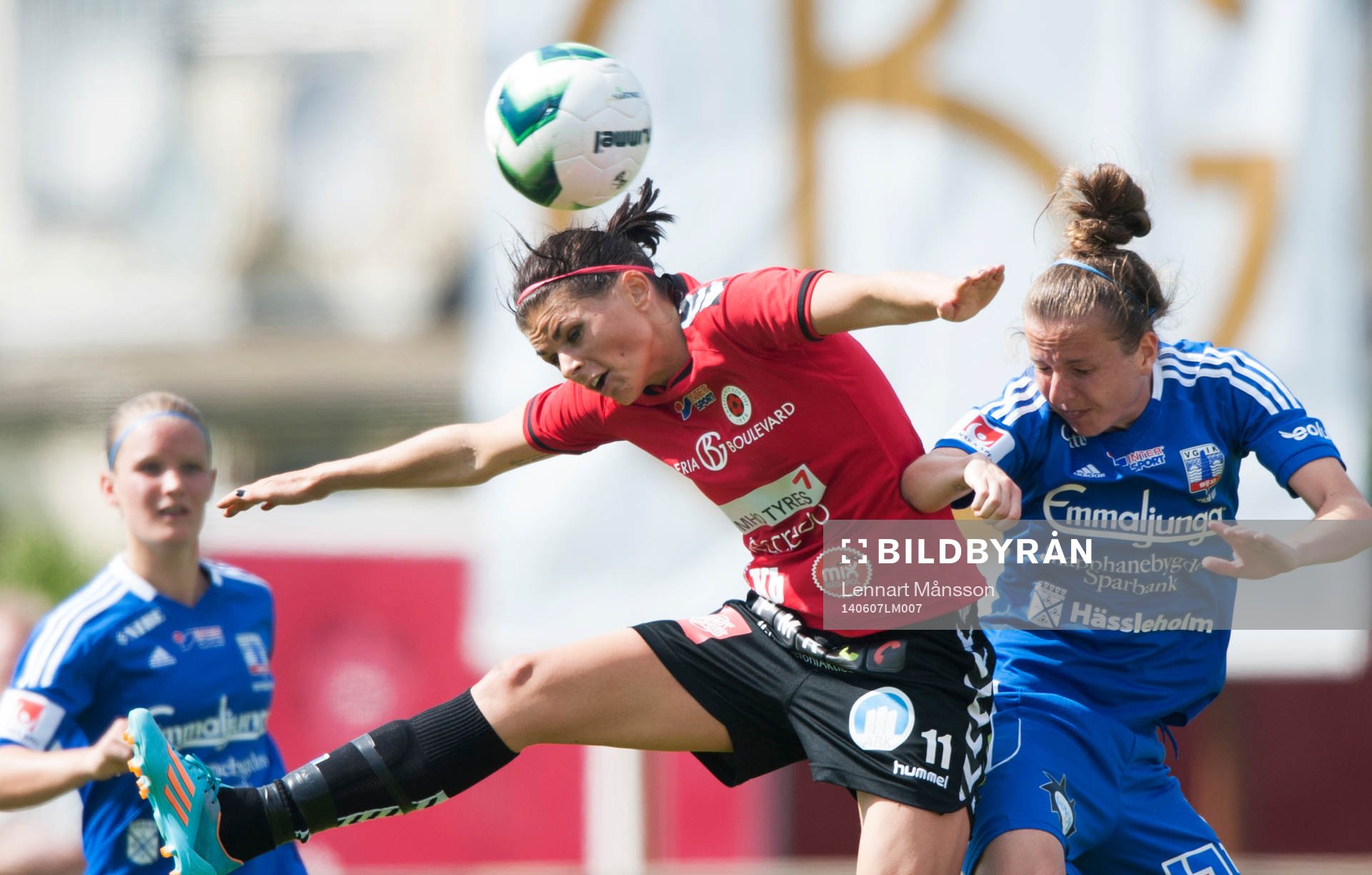 Kristianstads Susanne Moberg i matchen i damallsvenskan