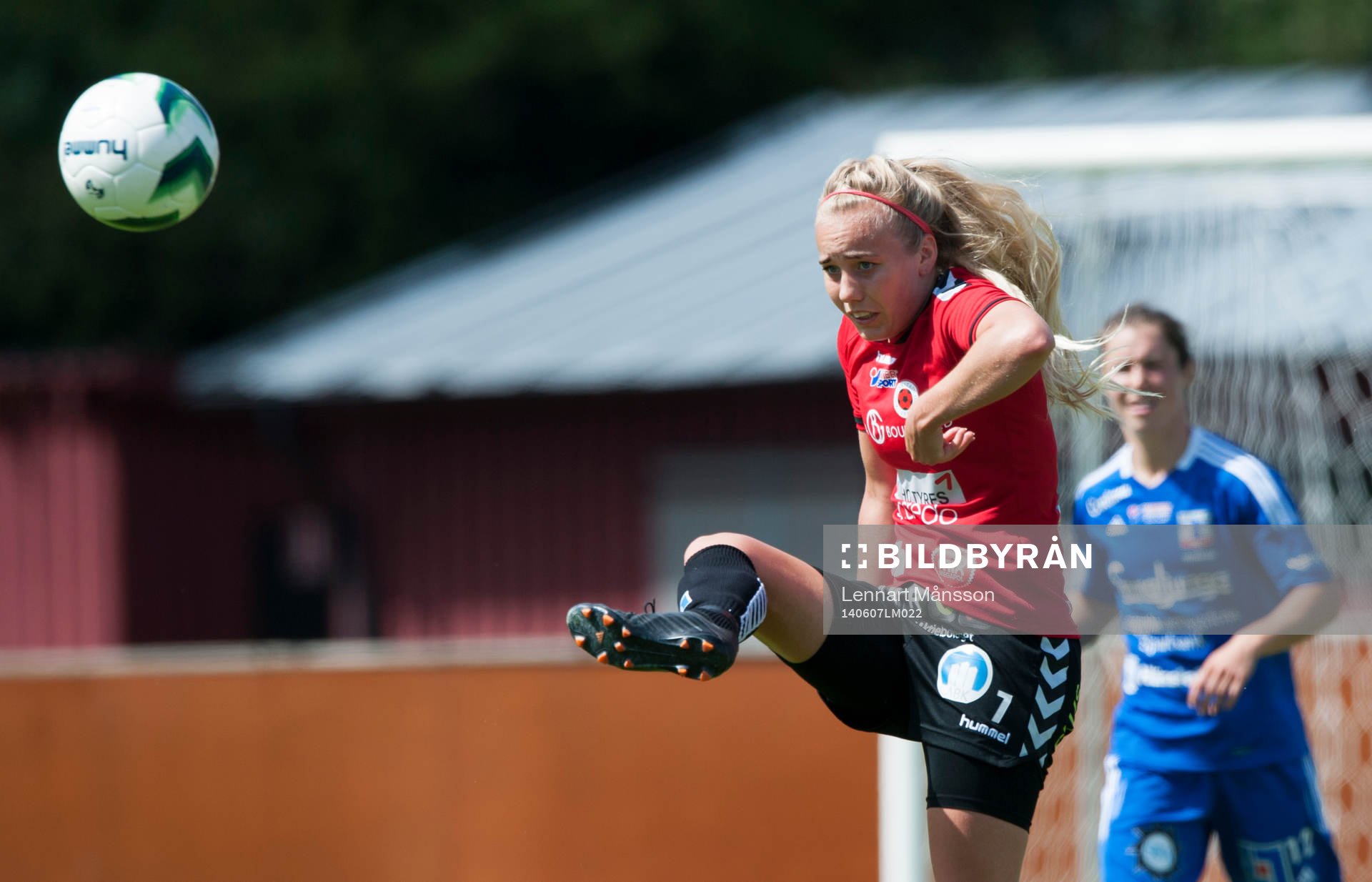 Kristianstads Elisa Vidarsdottir i matchen i damallsvenskan