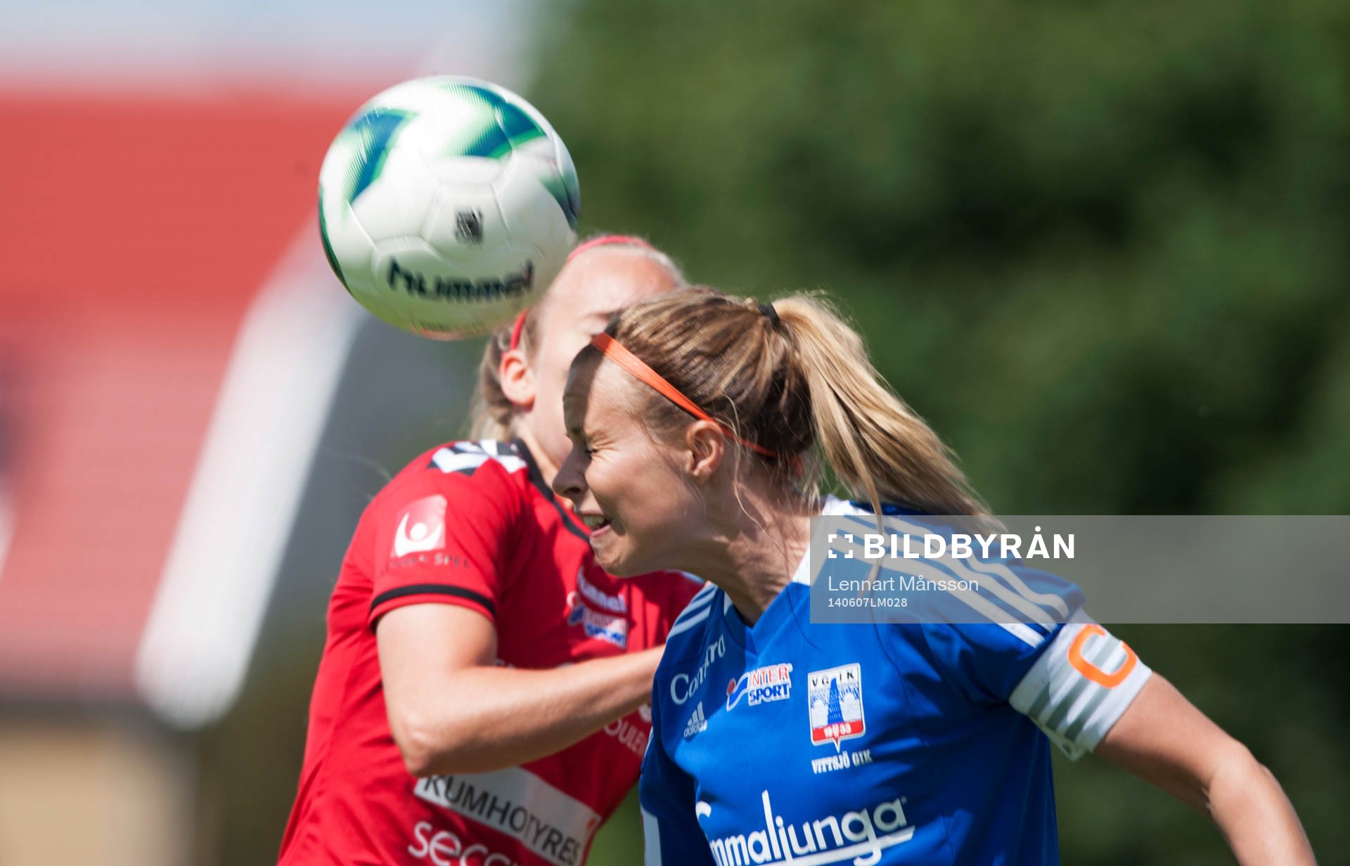 Vittsjös Sofie Andersson i matchen i damallsvenskan mellan