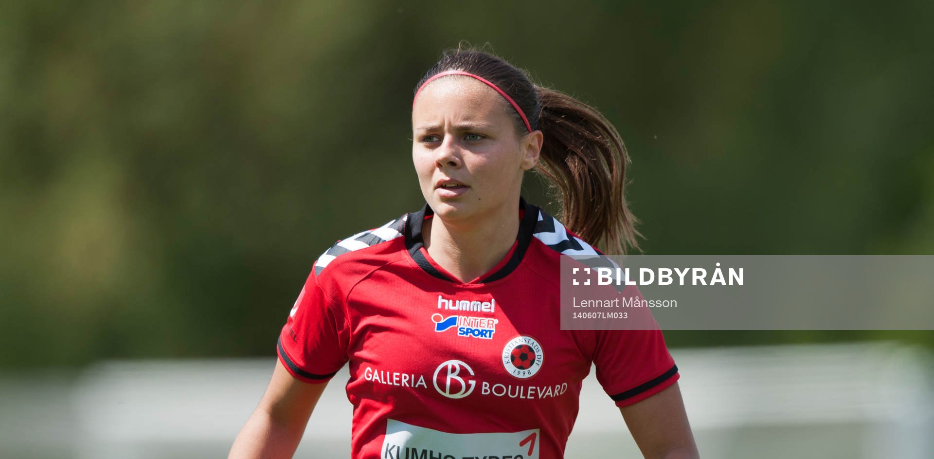 Kristianstads Alice Nilsson i matchen i damallsvenskan