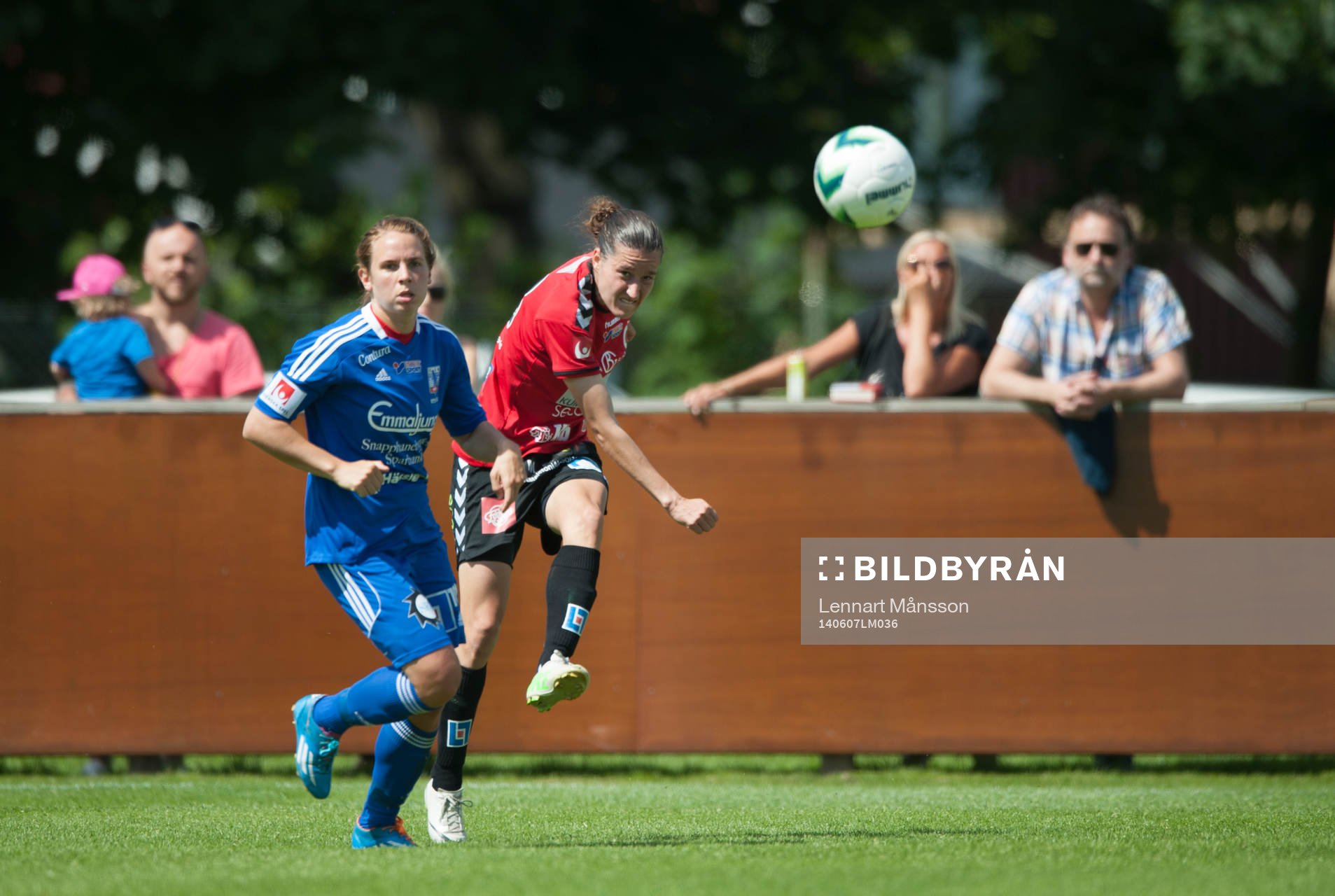 Kristianstads Johanna Rasmussen i matchen i damallsvenskan