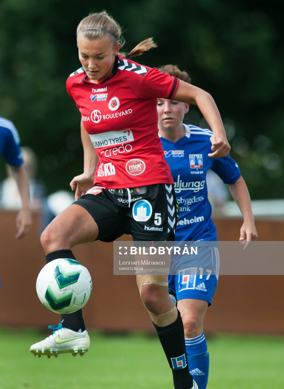 Kristianstads Olivia Welin i matchen i damallsvenskan