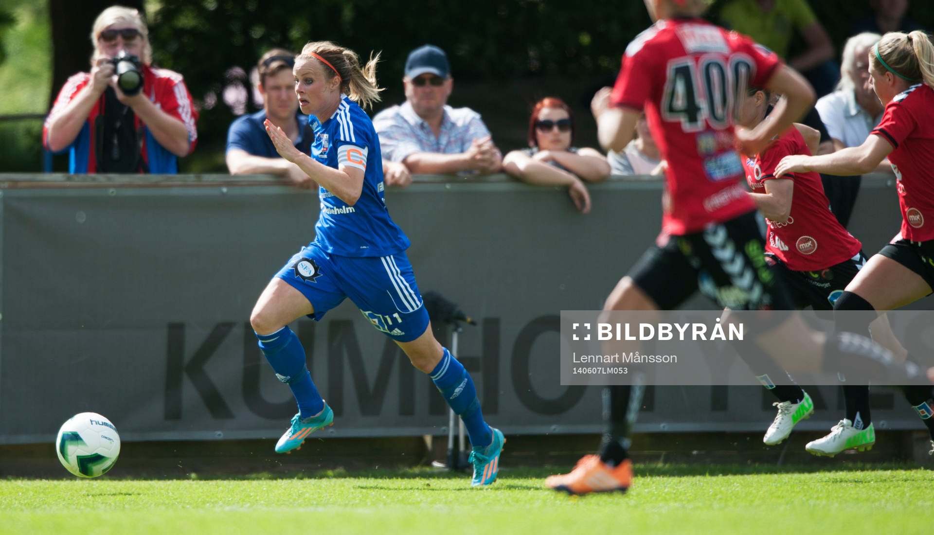 Vittsjös Sofie Andersson i matchen i damallsvenskan mellan