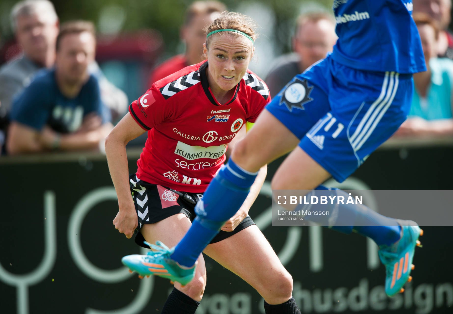 Kristianstads Sif Atladottir i matchen i damallsvenskan