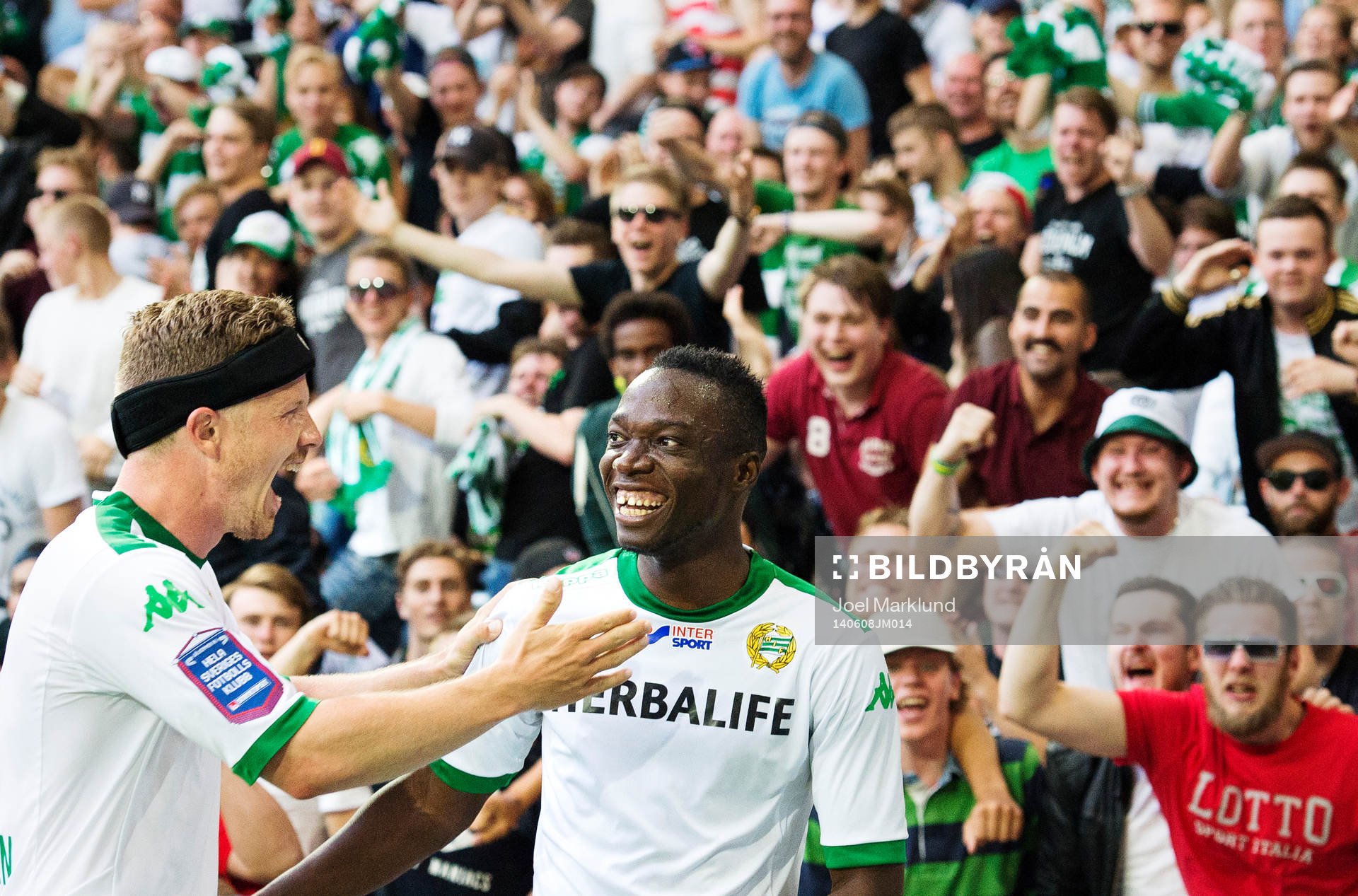 Hammarbys Thomas Guldborg Christensen och Amadaiya Rennie
