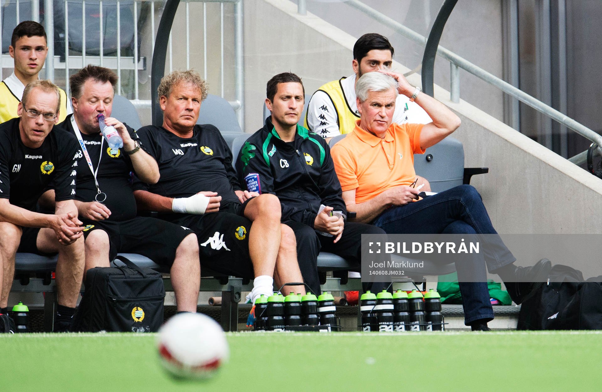 Hammarbys tränare Nanne Bergstrand (t h)